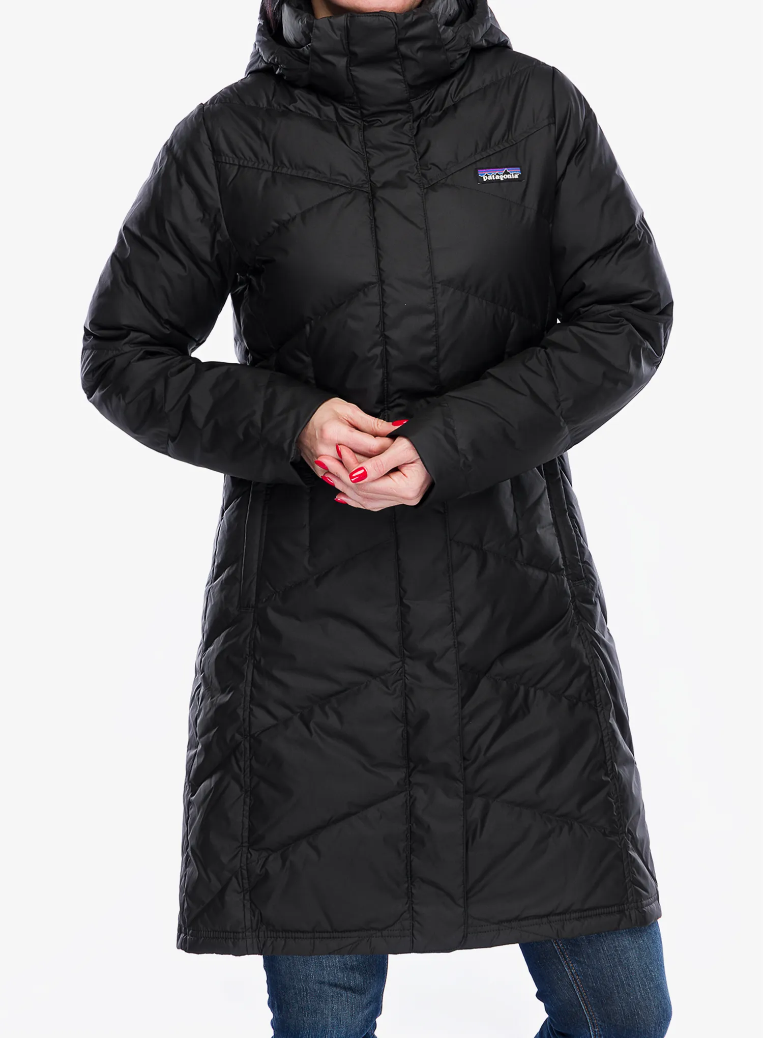 Dámský péřový kabát Patagonia Down With It Parka - black