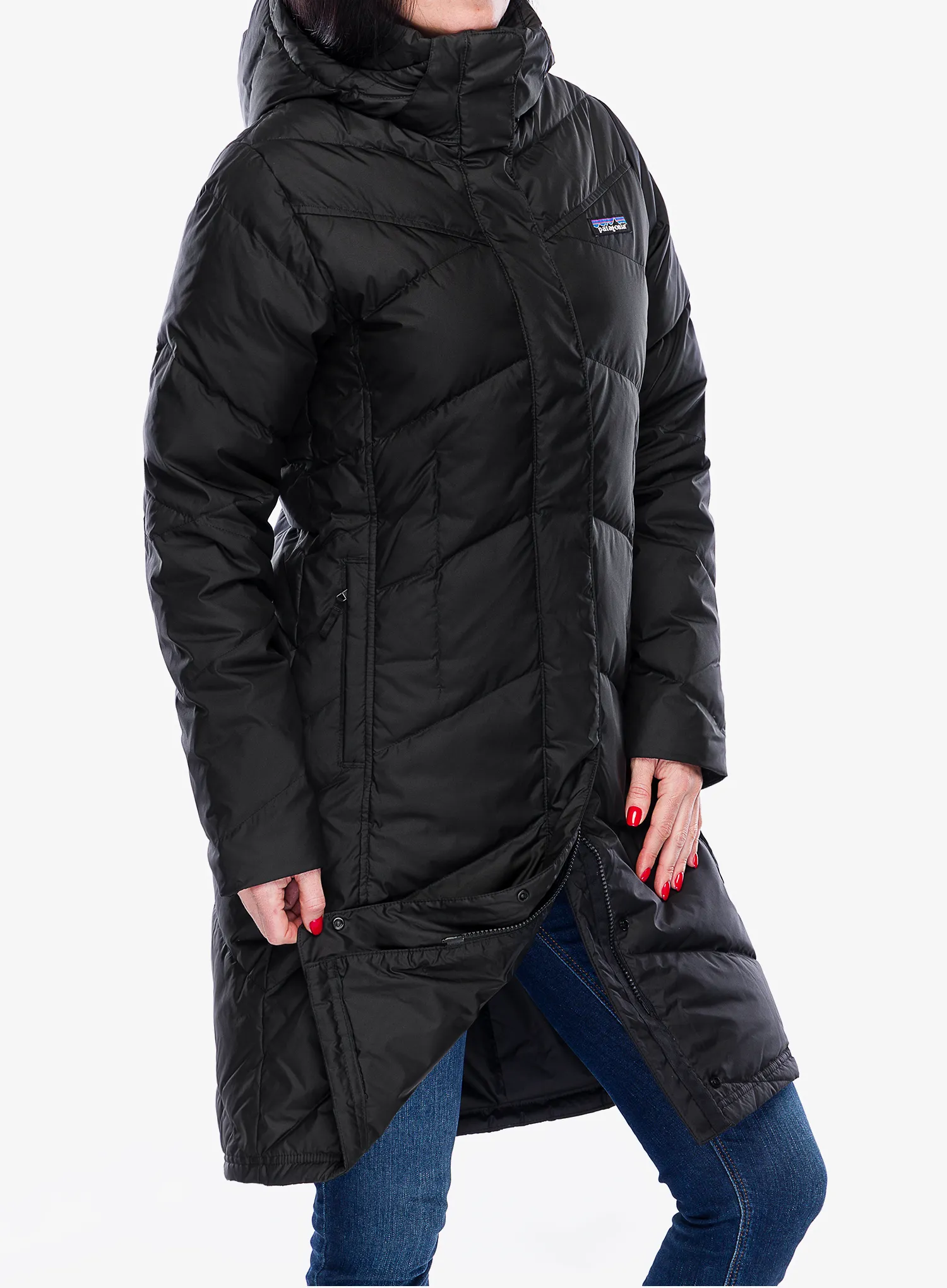 Dámský péřový kabát Patagonia Down With It Parka - black