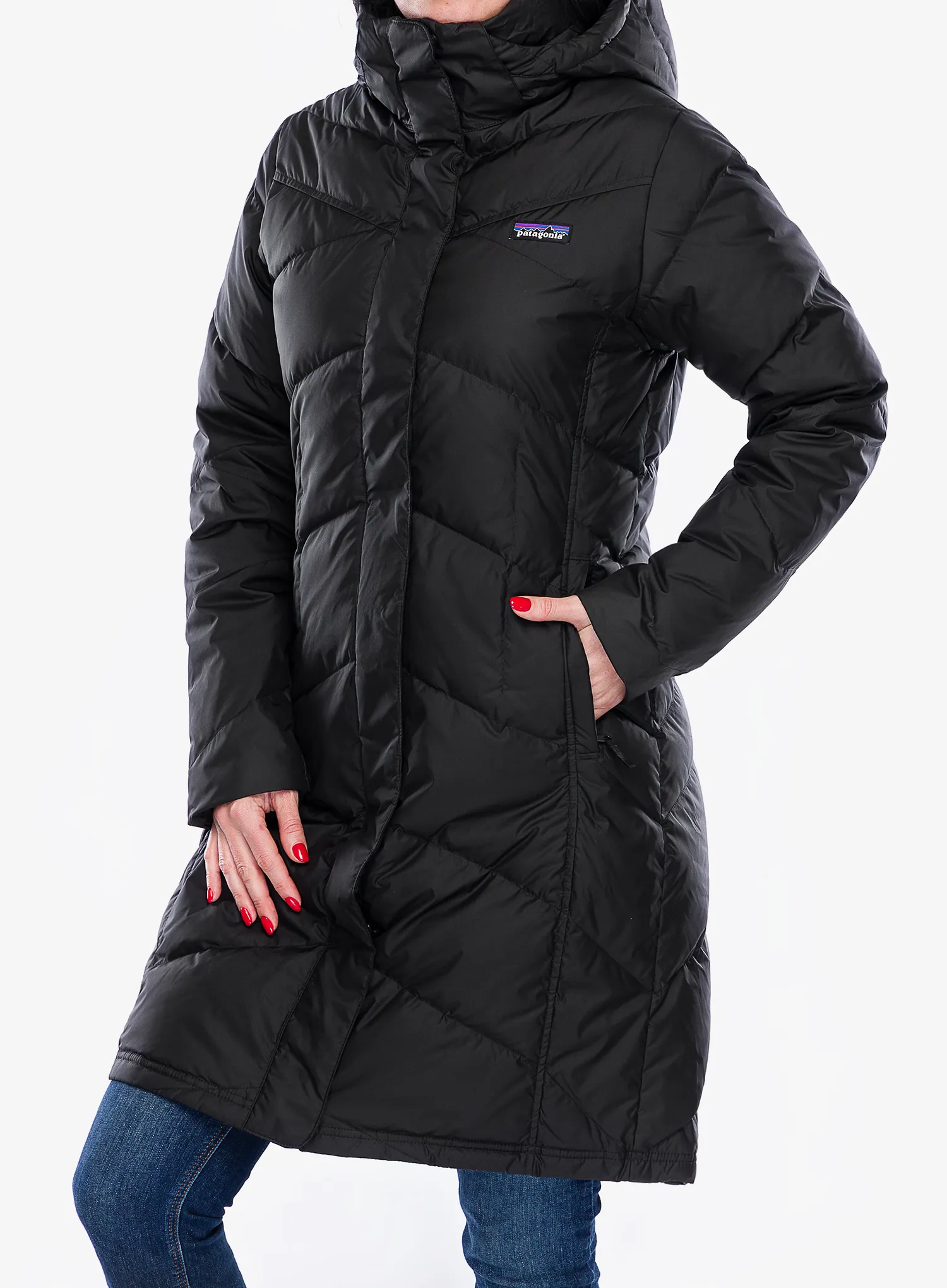 Dámský péřový kabát Patagonia Down With It Parka - black