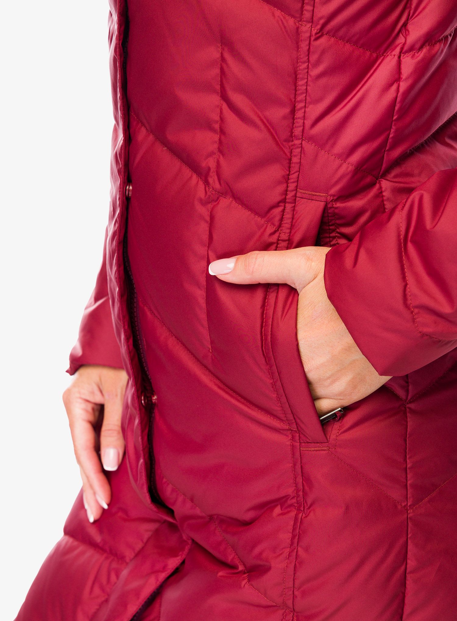 Dámský kabát Patagonia Down With It Parka - oxide red