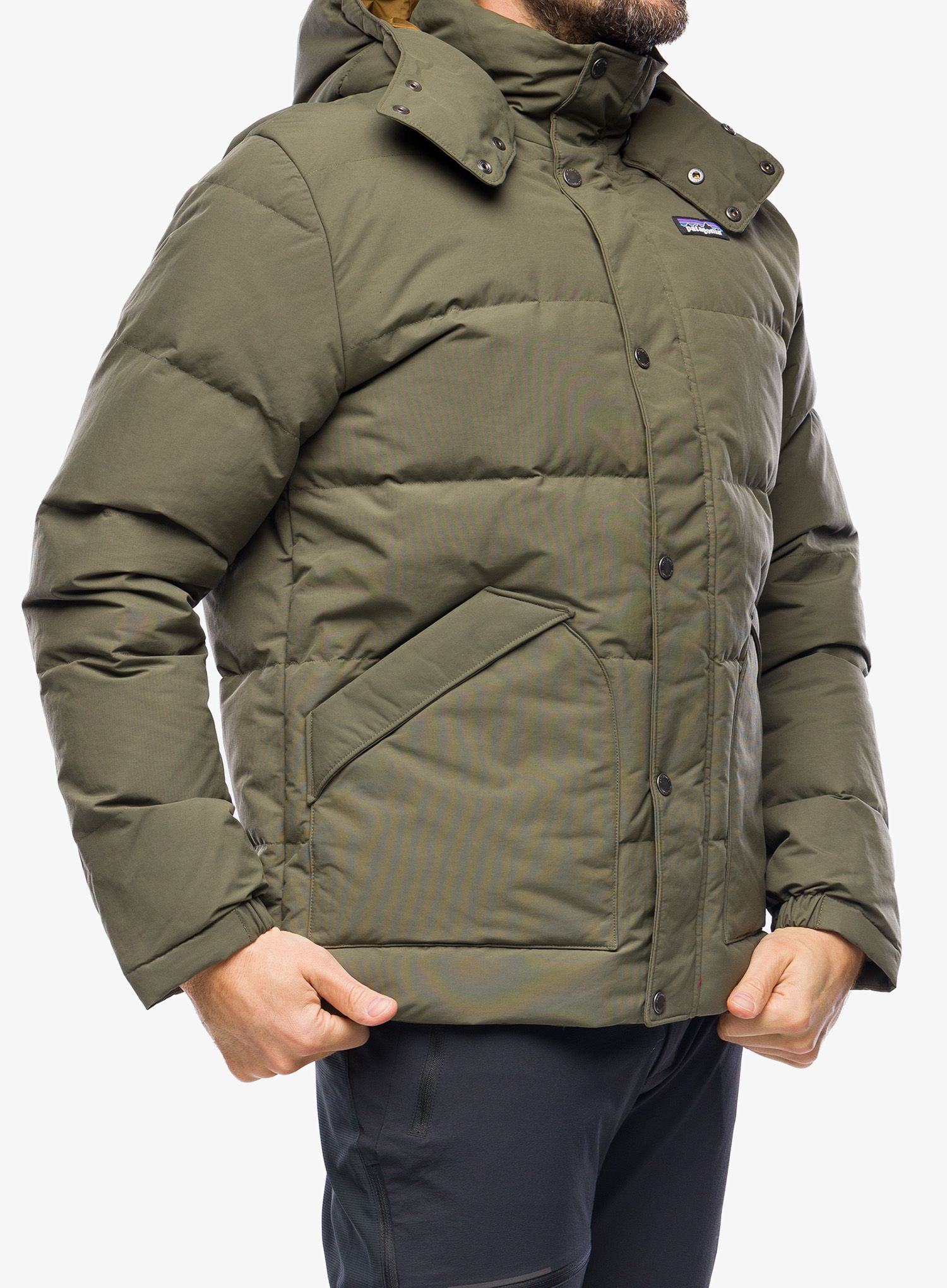 Péřová bunda Patagonia Downdrift Jacket - basin green