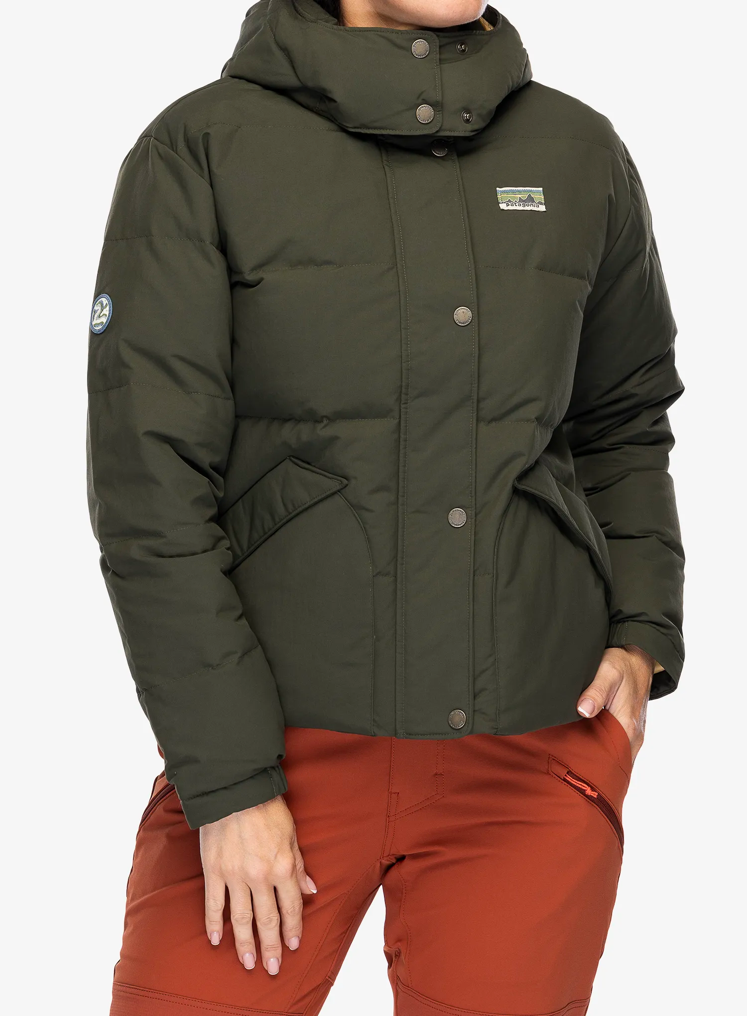 Dámská péřová bunda Patagonia Downdrift Jacket - pine needle green