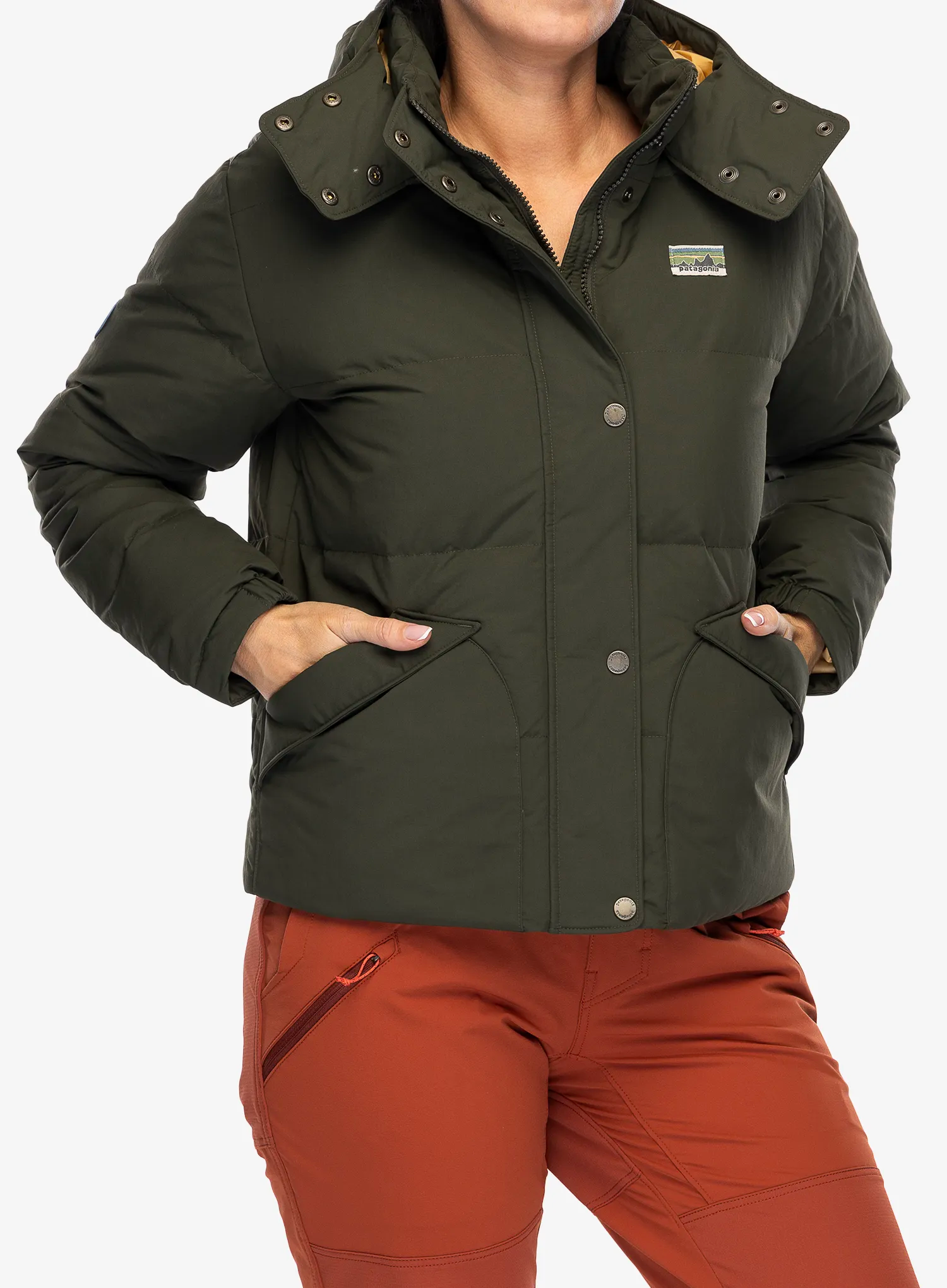 Dámská péřová bunda Patagonia Downdrift Jacket - pine needle green