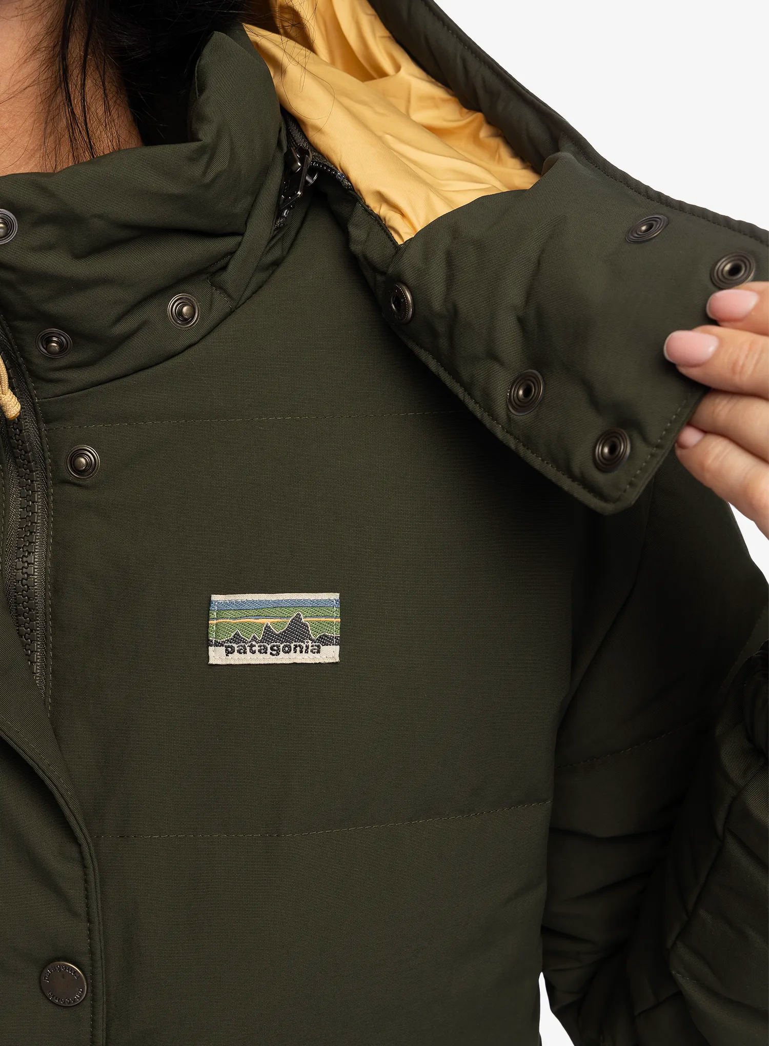 Dámská péřová bunda Patagonia Downdrift Jacket - pine needle green