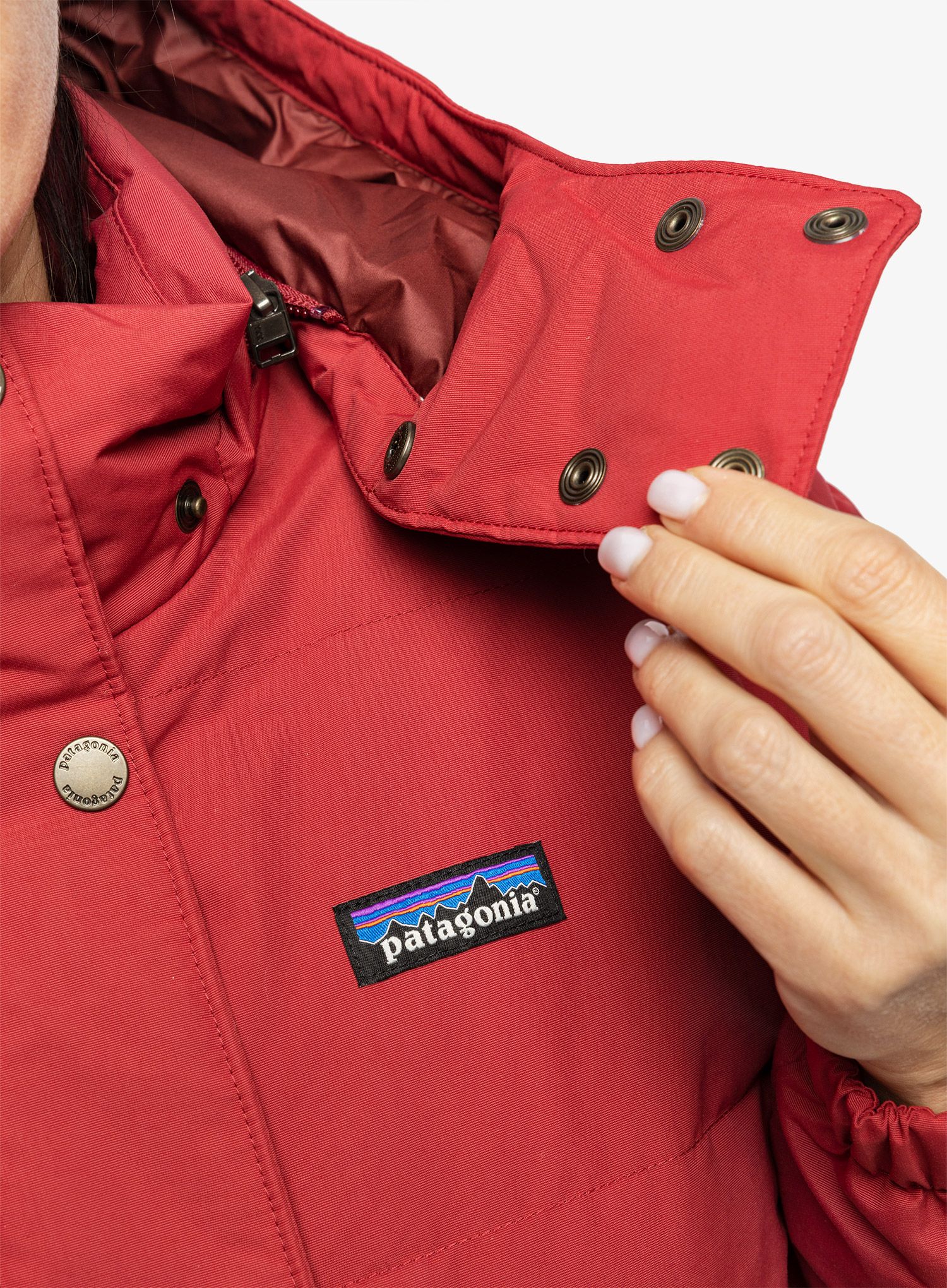 Dámská péřová bunda Patagonia Downdrift Jacket - wax red