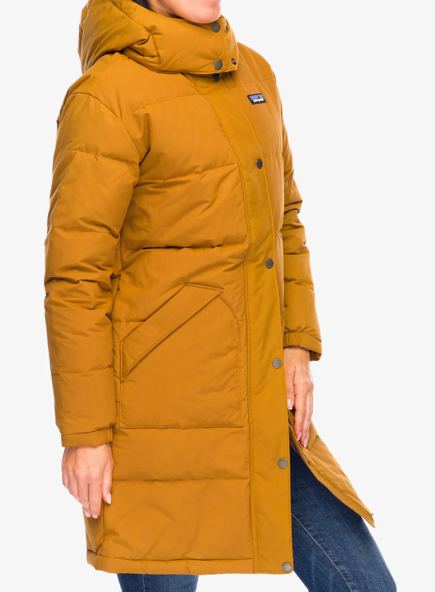 Péřový kabát Patagonia Downdrift Parka - shelter brown