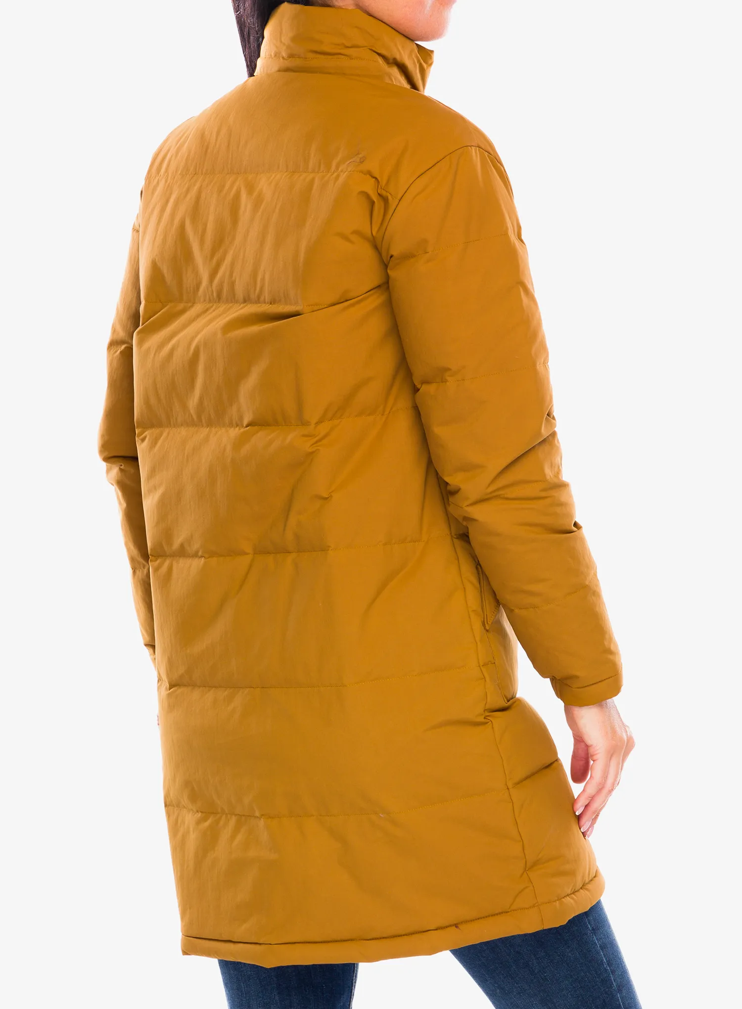 Péřový kabát Patagonia Downdrift Parka - shelter brown