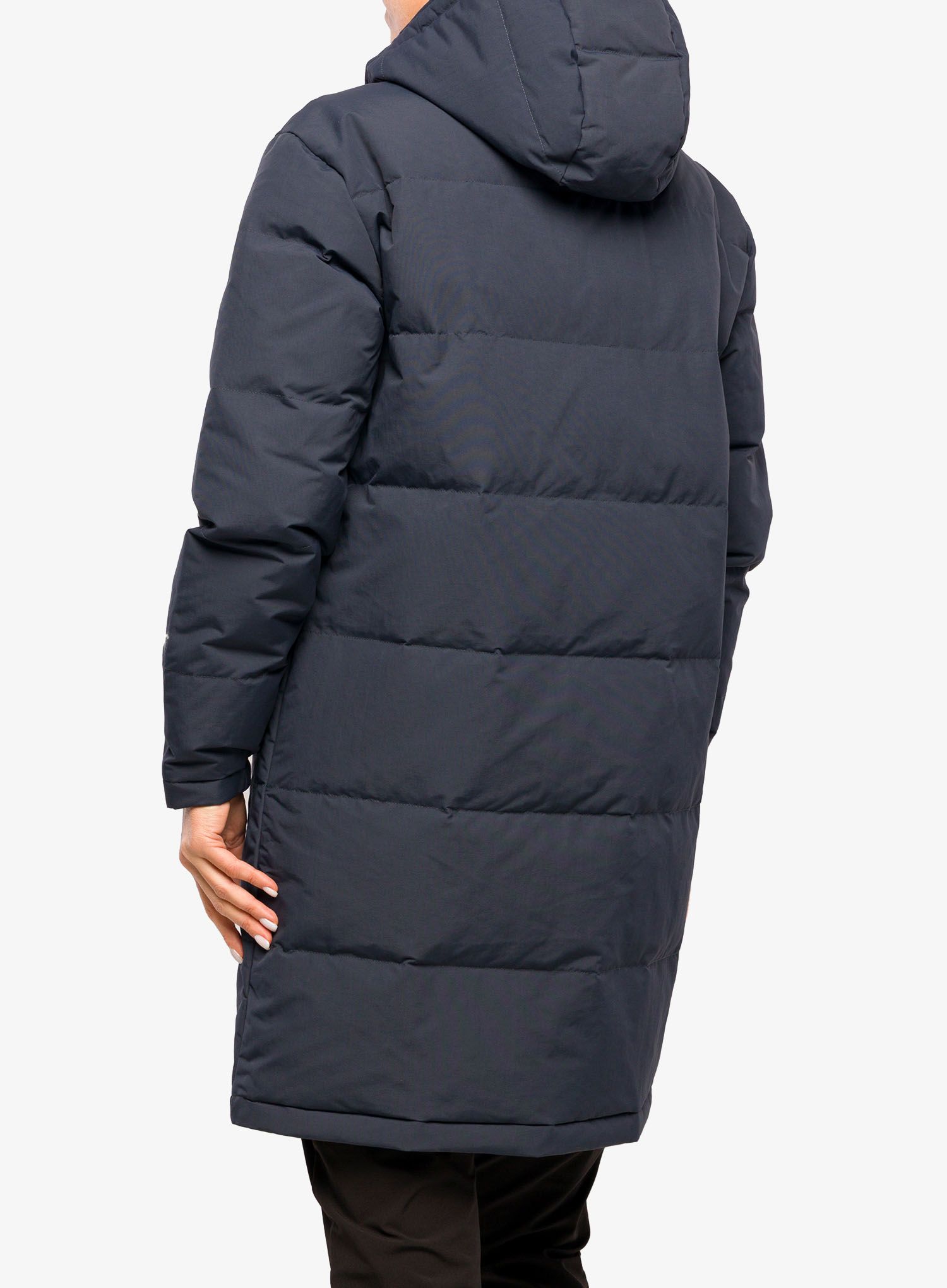 Dámský péřový kabát Patagonia Downdrift Parka - smolder blue