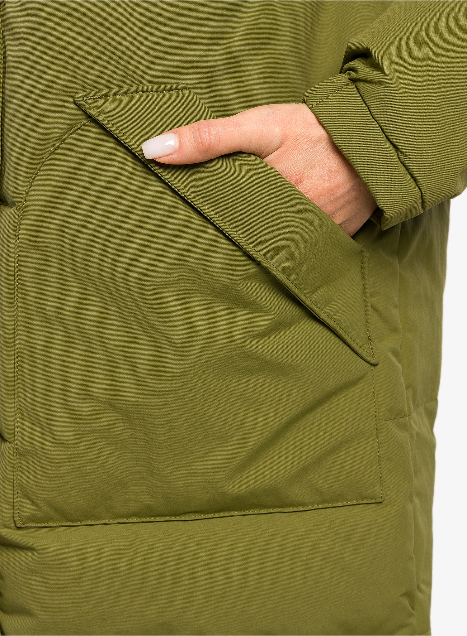 Dámský péřový kabát Patagonia Downdrift Parka - wyoming green