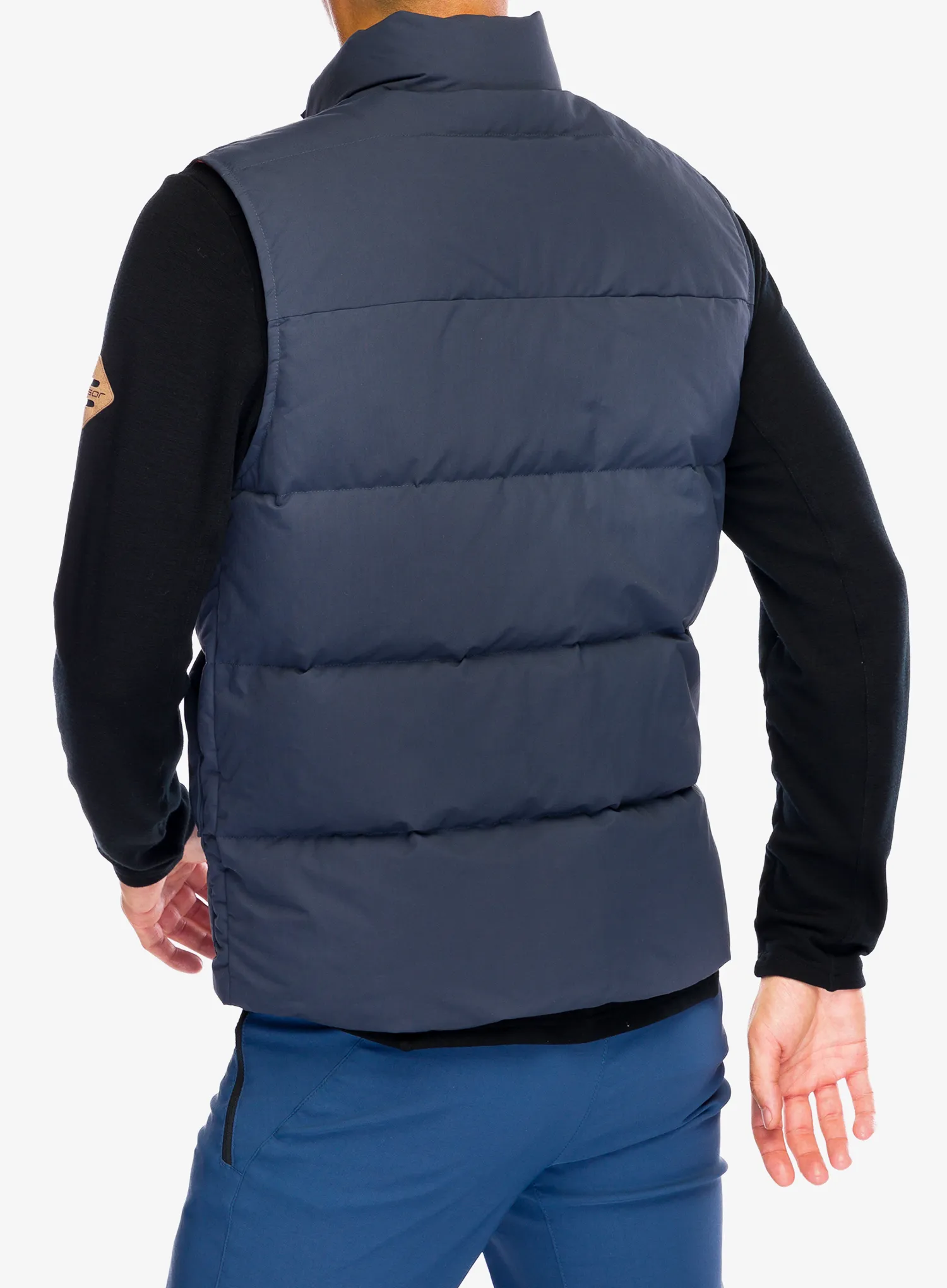 Péřová vesta Patagonia Downdrift Vest - smolder blue