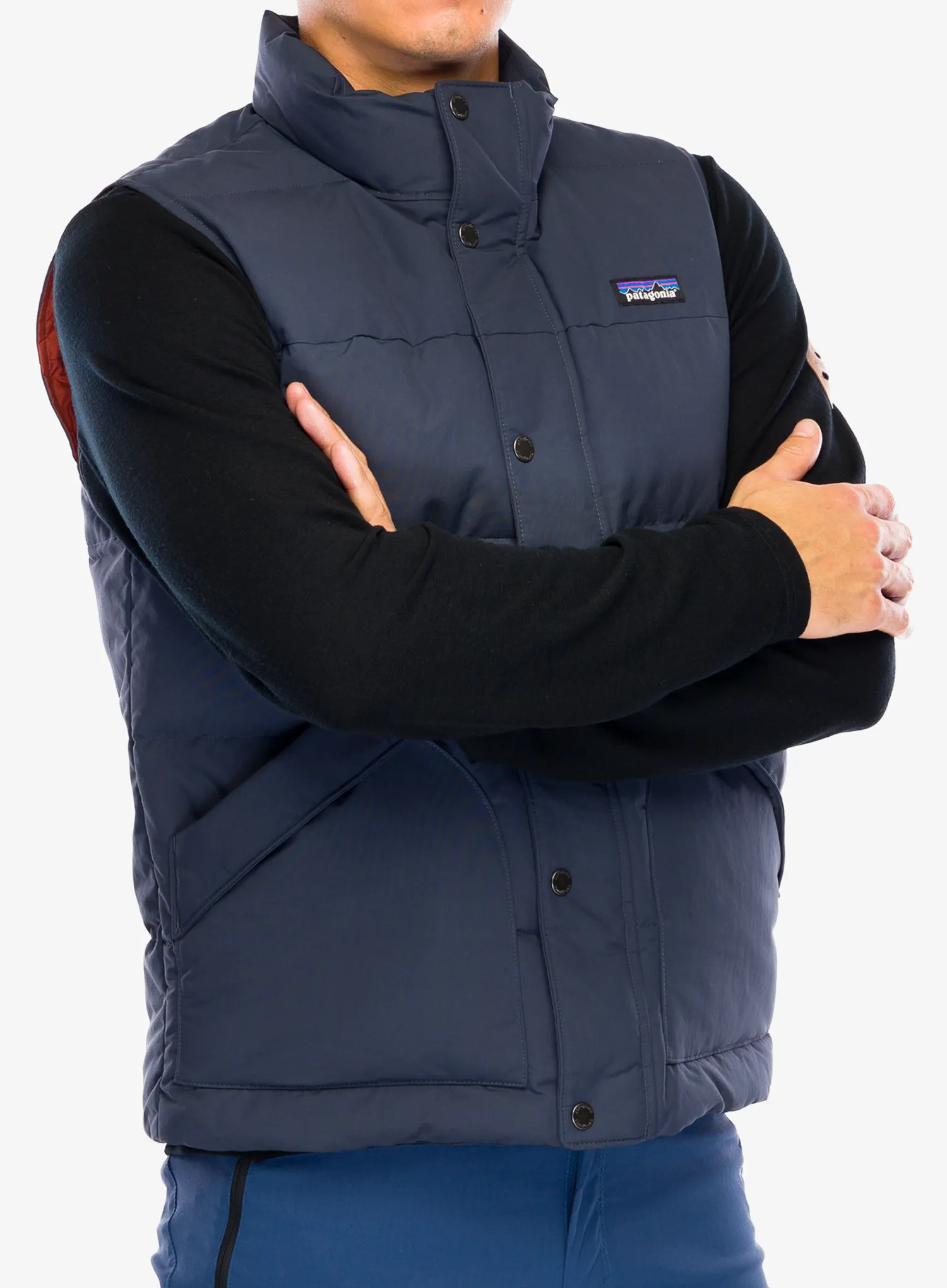 Péřová vesta Patagonia Downdrift Vest - smolder blue