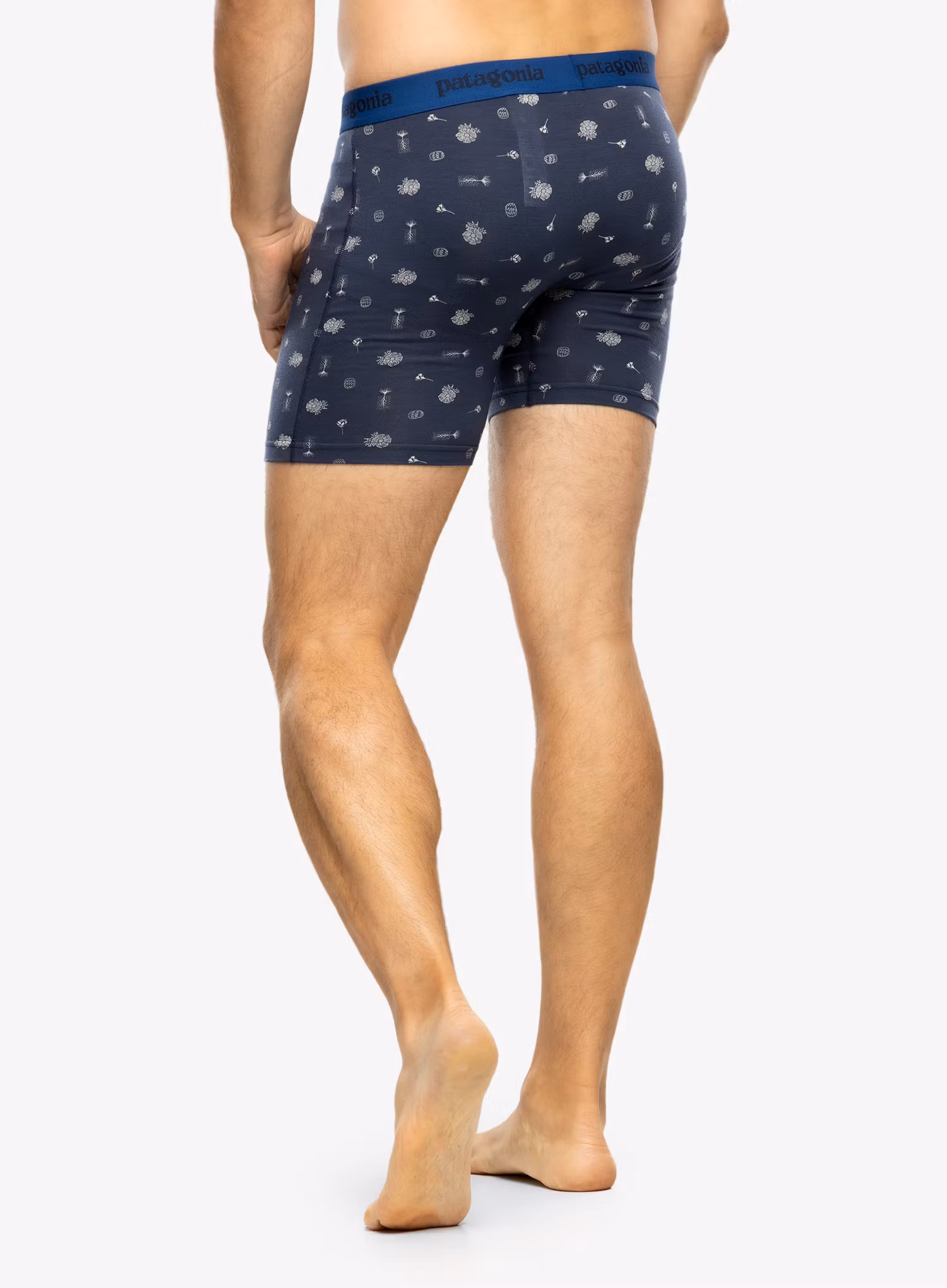Termoaktivní boxerky Patagonia Essential Boxer Briefs 6'' - fire floral/new navy