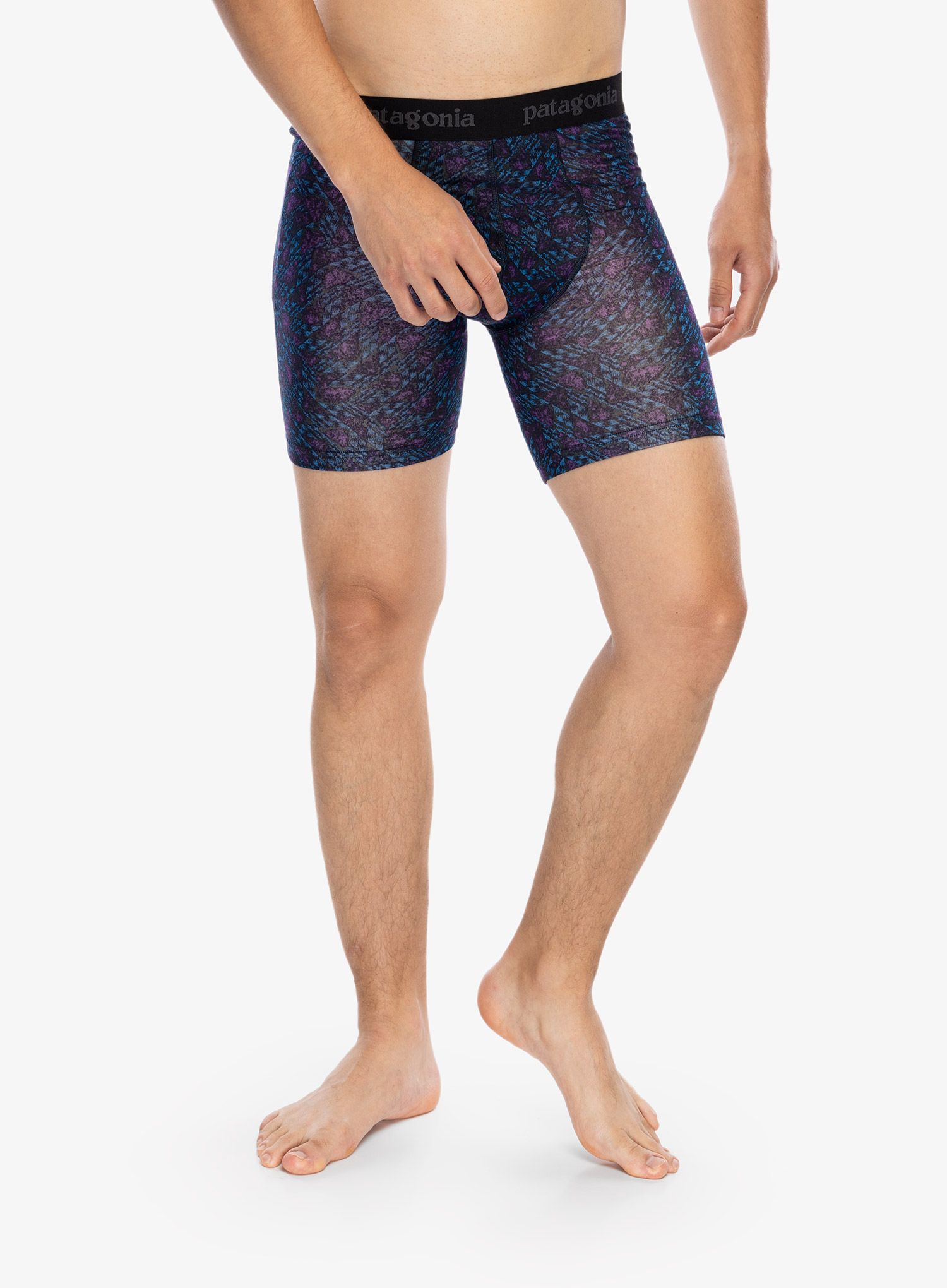 Funkční boxerky Patagonia Essential Boxer Briefs 6 in - synched flight pitch blue