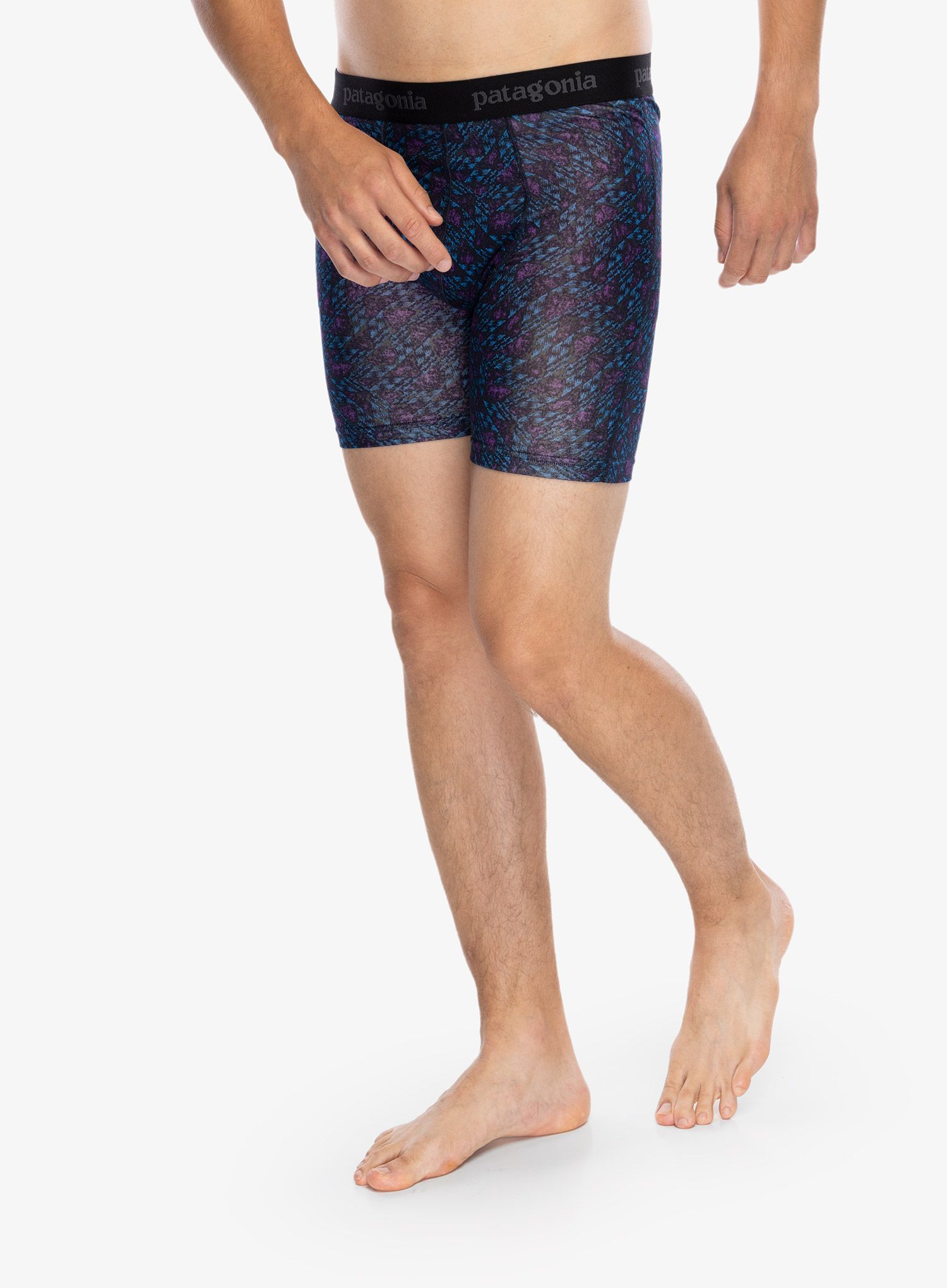 Funkční boxerky Patagonia Essential Boxer Briefs 6 in - synched flight pitch blue
