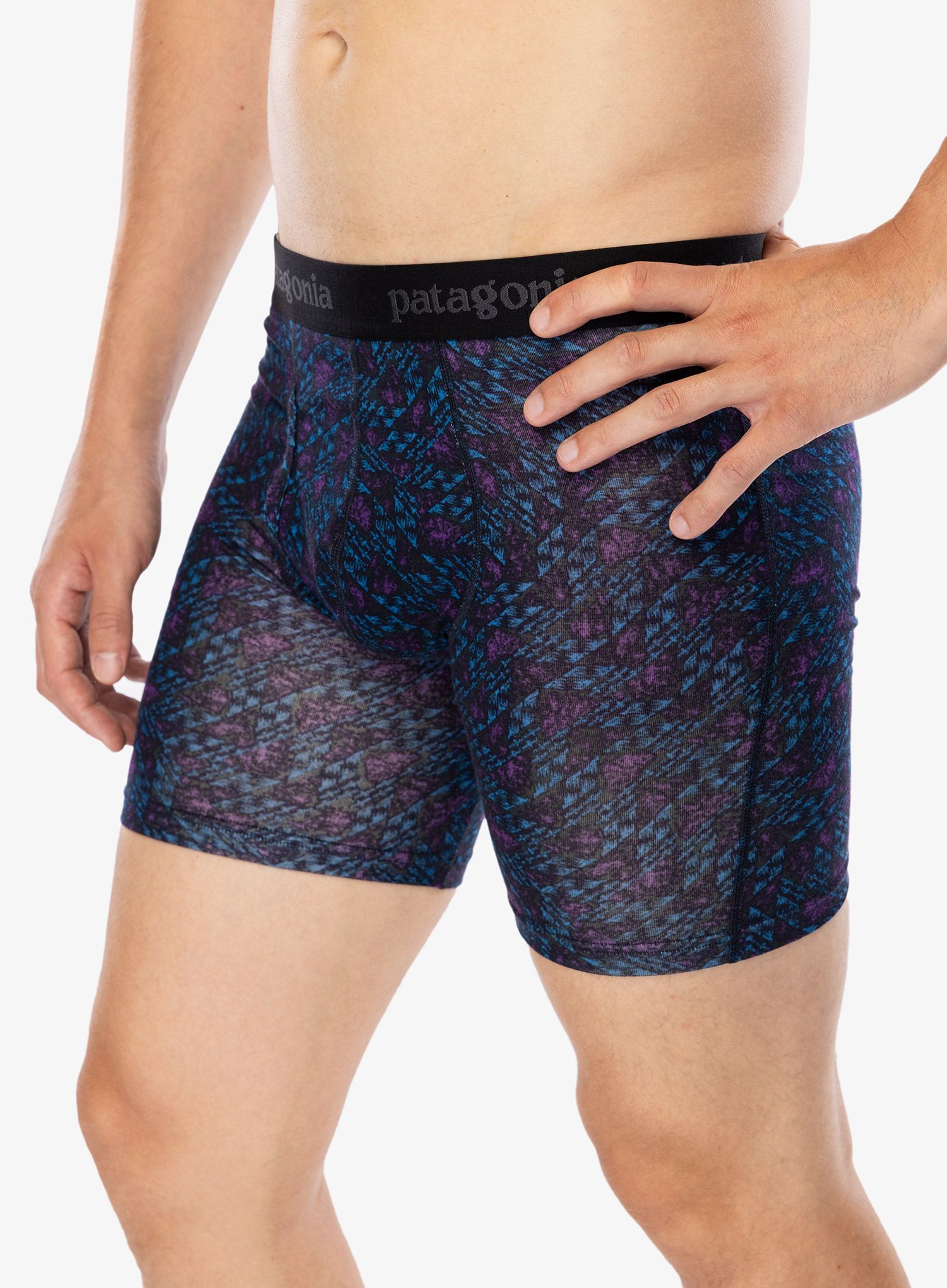 Funkční boxerky Patagonia Essential Boxer Briefs 6 in - synched flight pitch blue