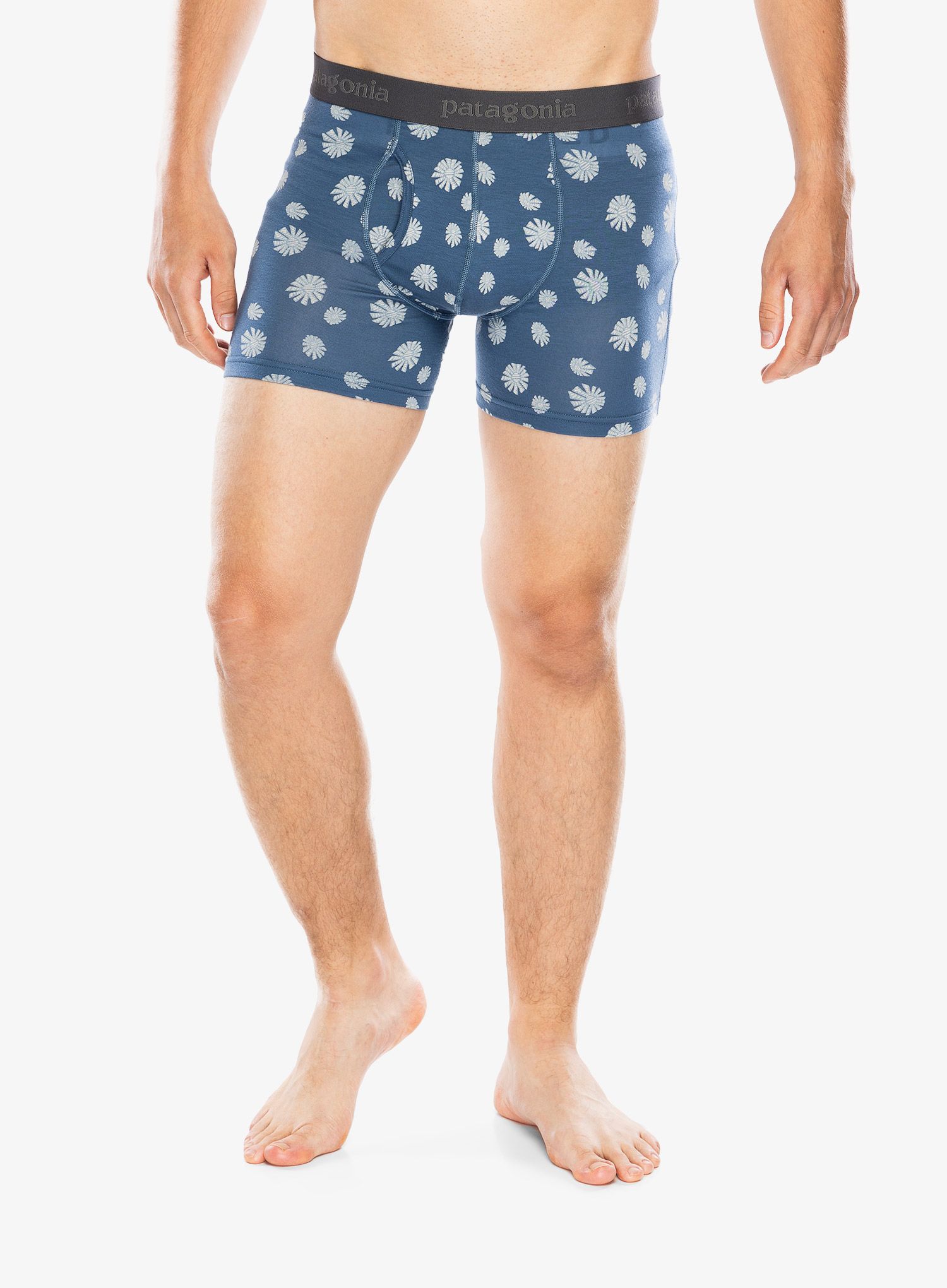 Funkční boxerky Patagonia Essential Boxer Briefs - 3 in - sunny/utilty blue