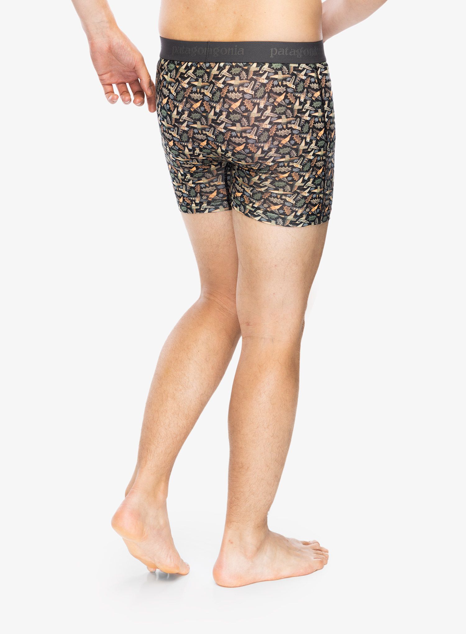 Funkční boxerky Patagonia Essential Boxer Briefs - 3 in - allens party ink black