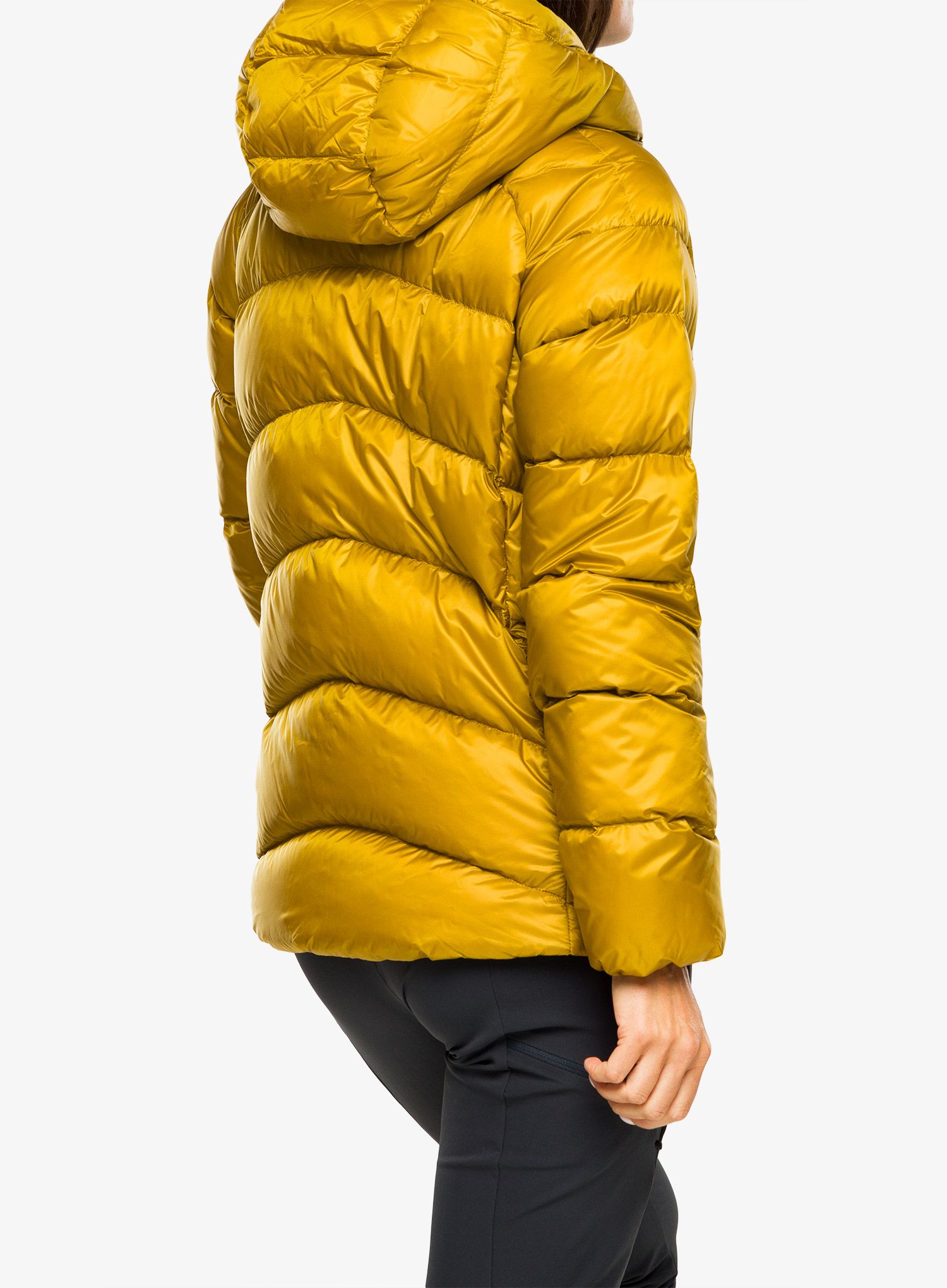 Dámská péřová bunda Patagonia Fitz Roy Down Hoody - cosmic gold