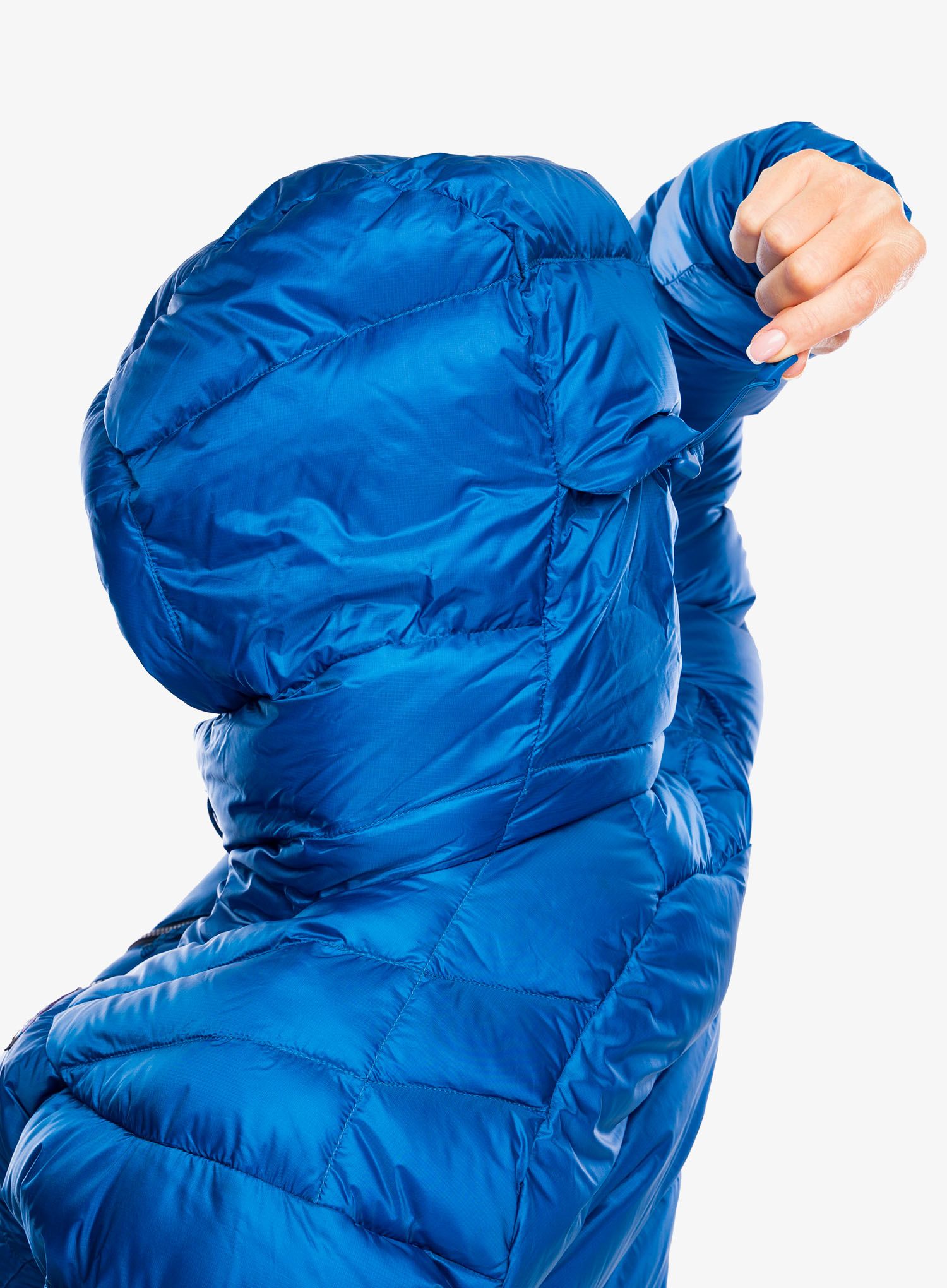 Dámská péřová bunda Patagonia Fitz Roy Down Hoody - endles blue