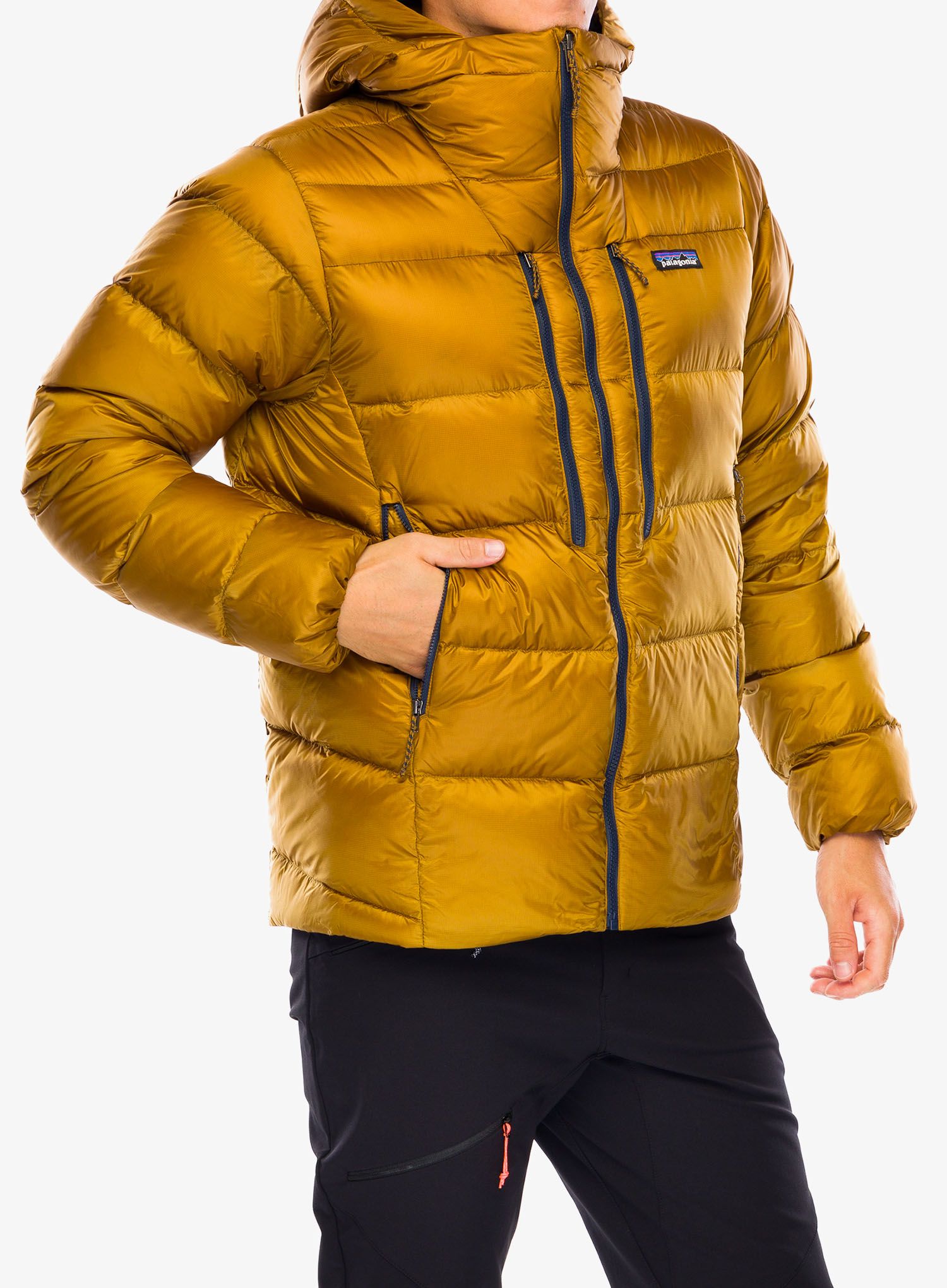 Péřová bunda Patagonia Fitz Roy Down Hoody - raptor brown