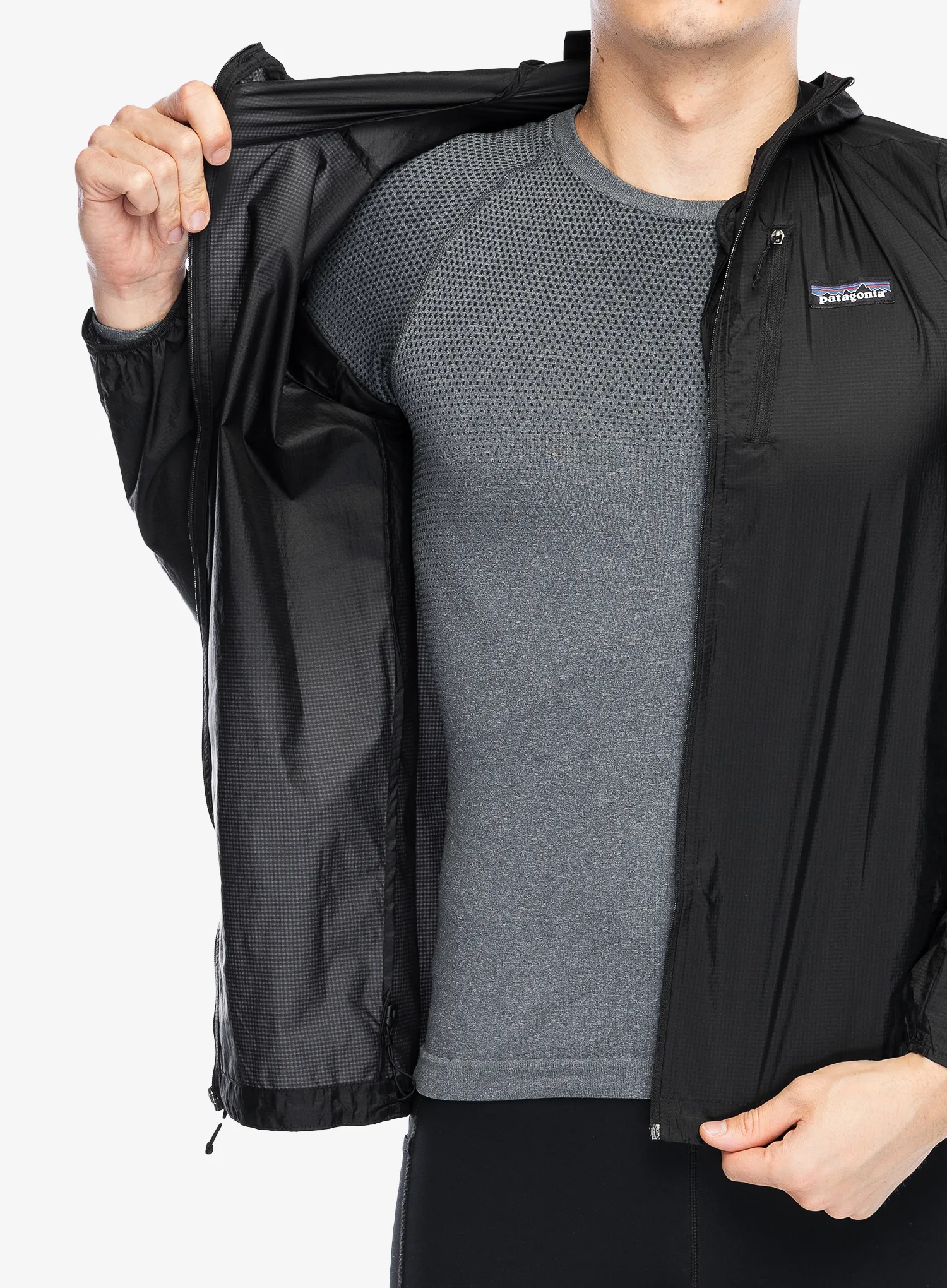 Běžecká bunda Patagonia Houdini Jacket - black