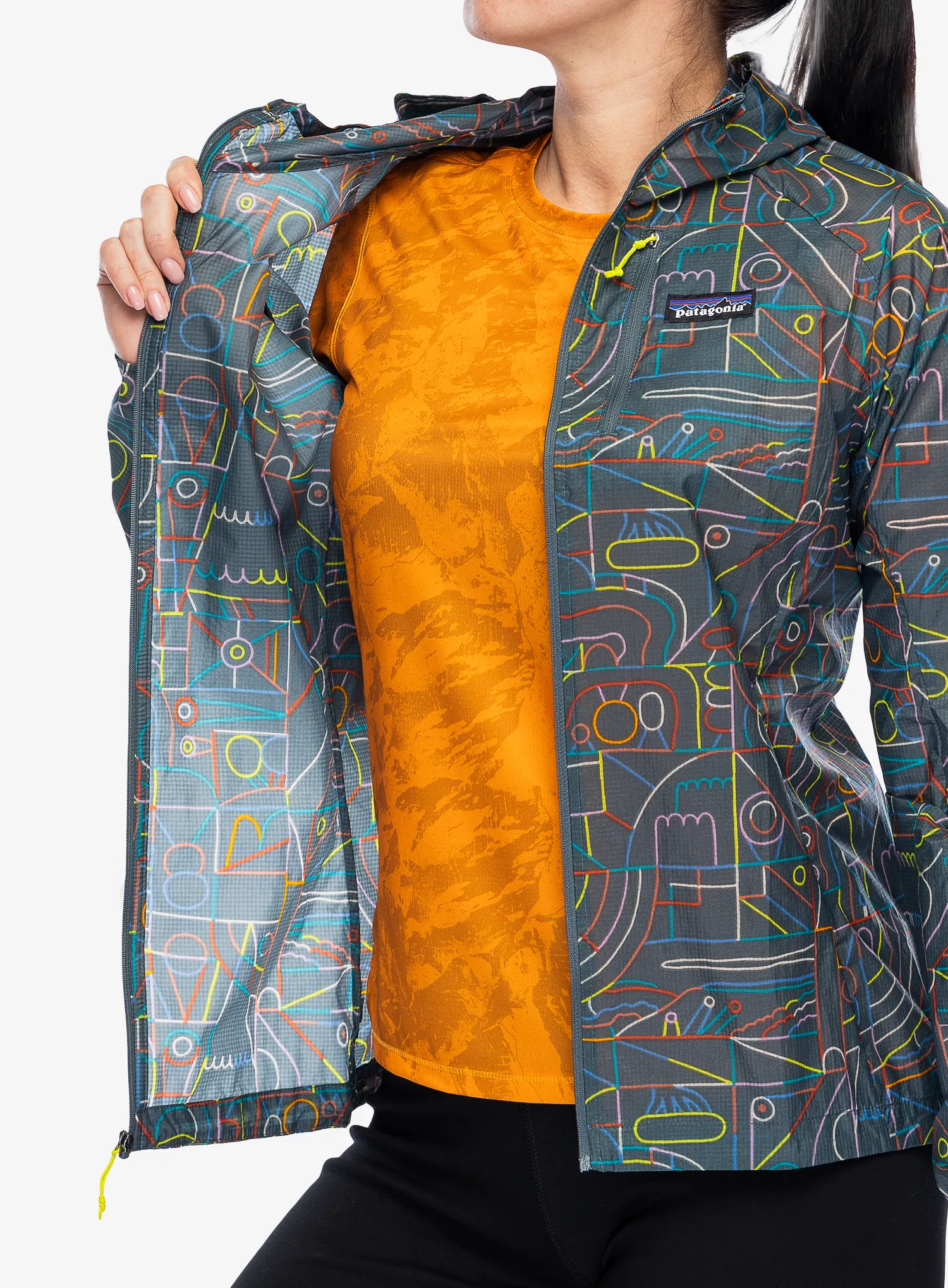 Dámská bunda Patagonia Houdini Jacket - lose yourself out nouveau grn