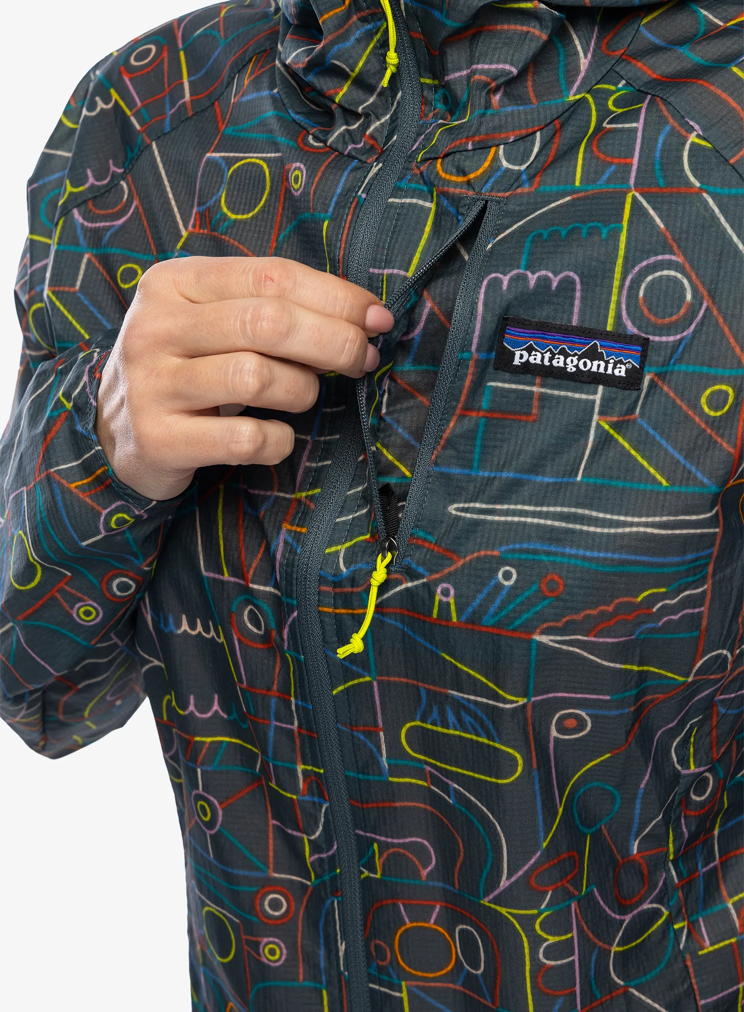 Dámská bunda Patagonia Houdini Jacket - lose yourself out nouveau grn