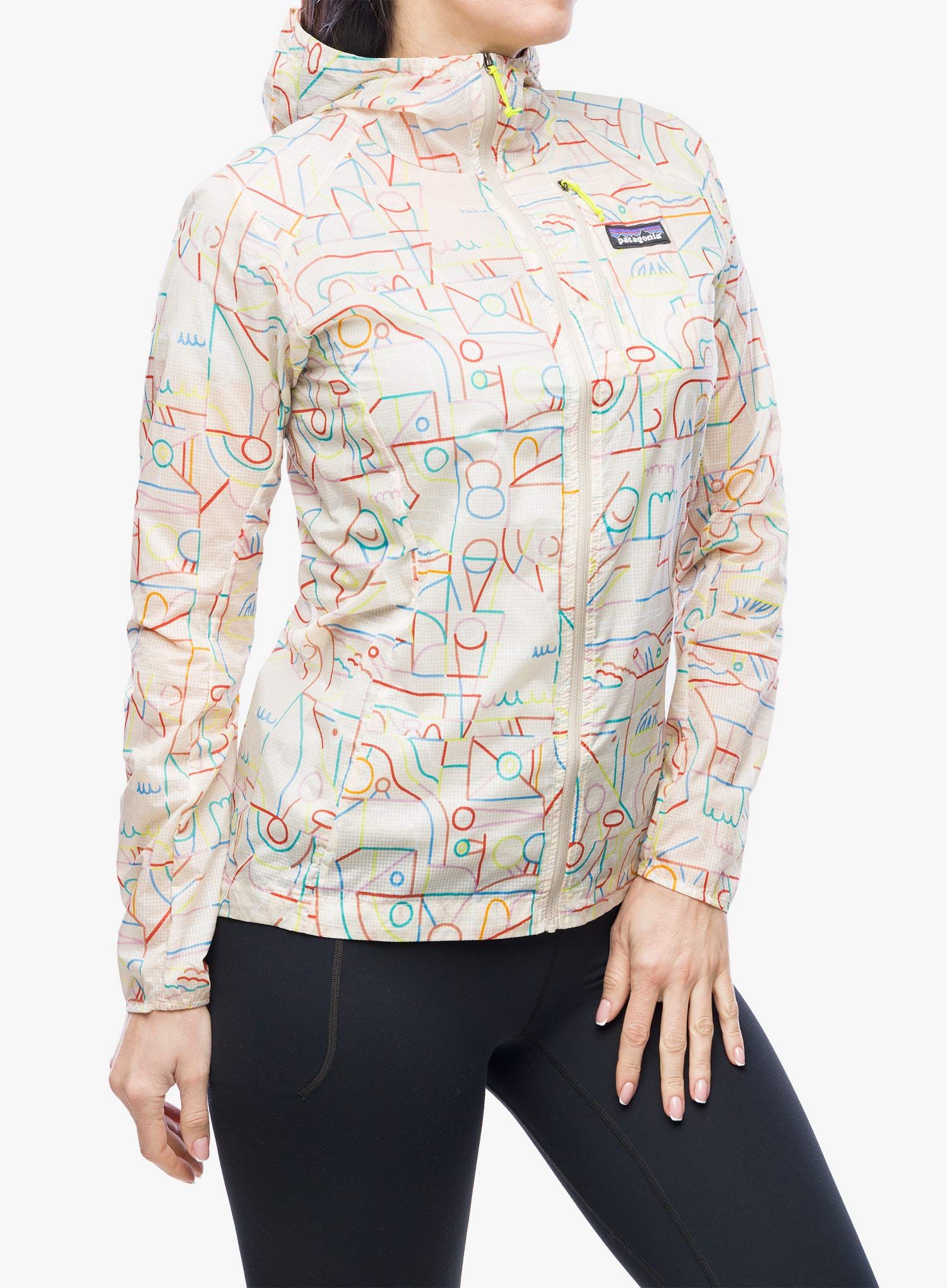Bunda na běhání dámská Patagonia Houdini Jacket - lose yourself/pumice