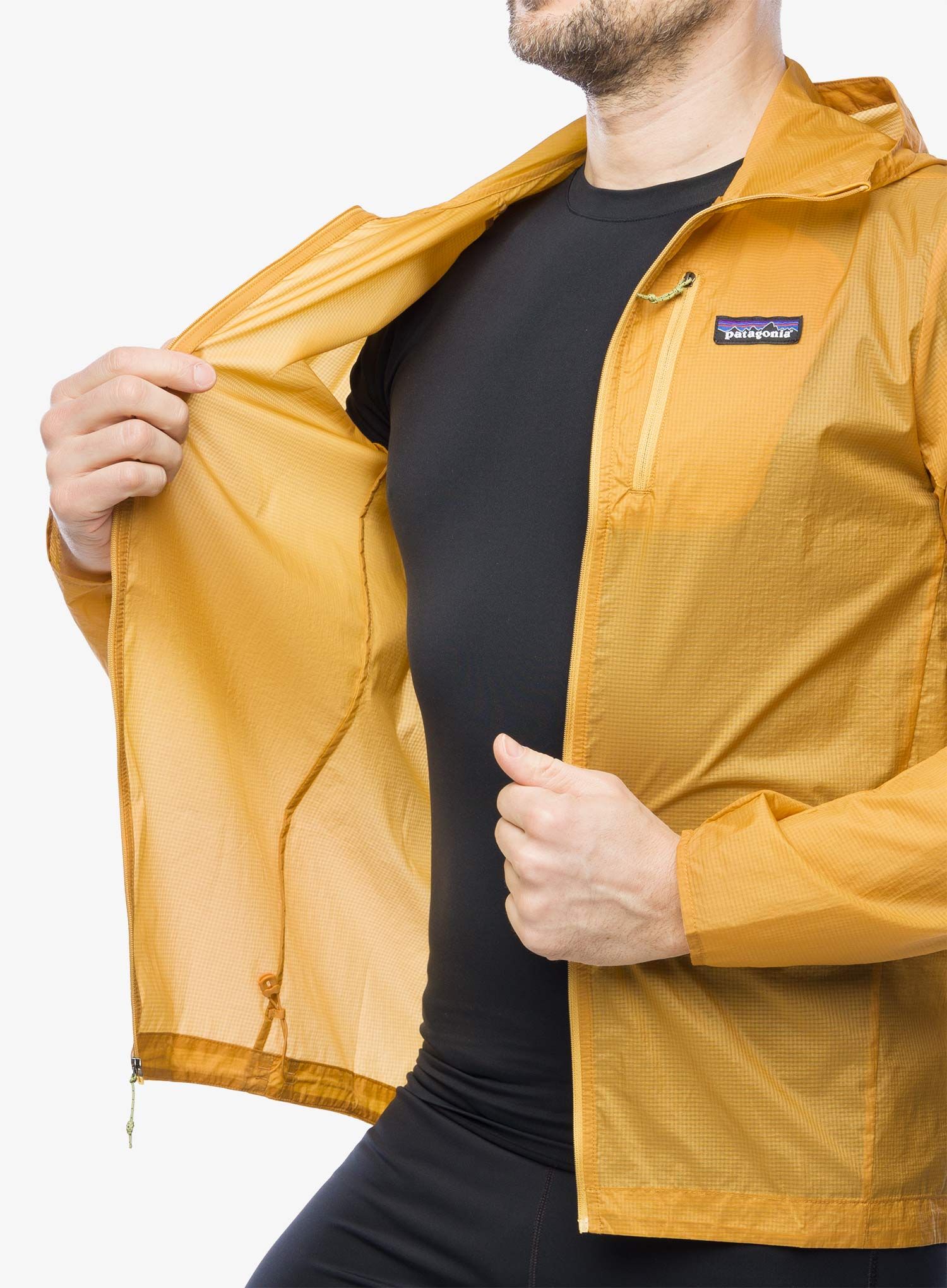Bunda na běhání Patagonia Houdini Jacket - pufferfish gold