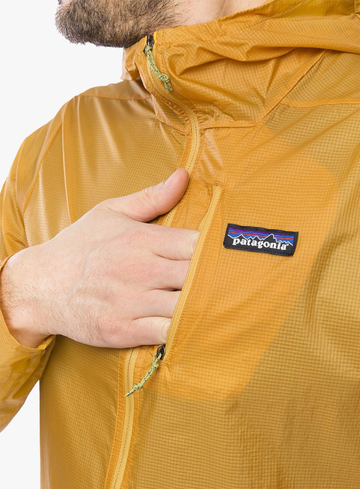 Bunda na běhání Patagonia Houdini Jacket - pufferfish gold