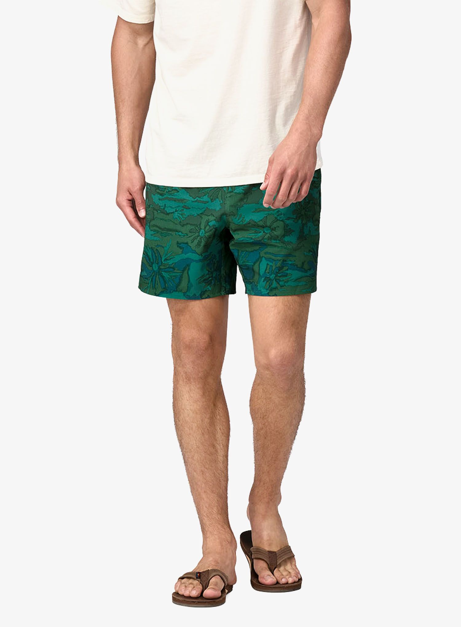 Kraťasy Patagonia Hydropeak Volley Shorts 16 - cliffs and coves/green
