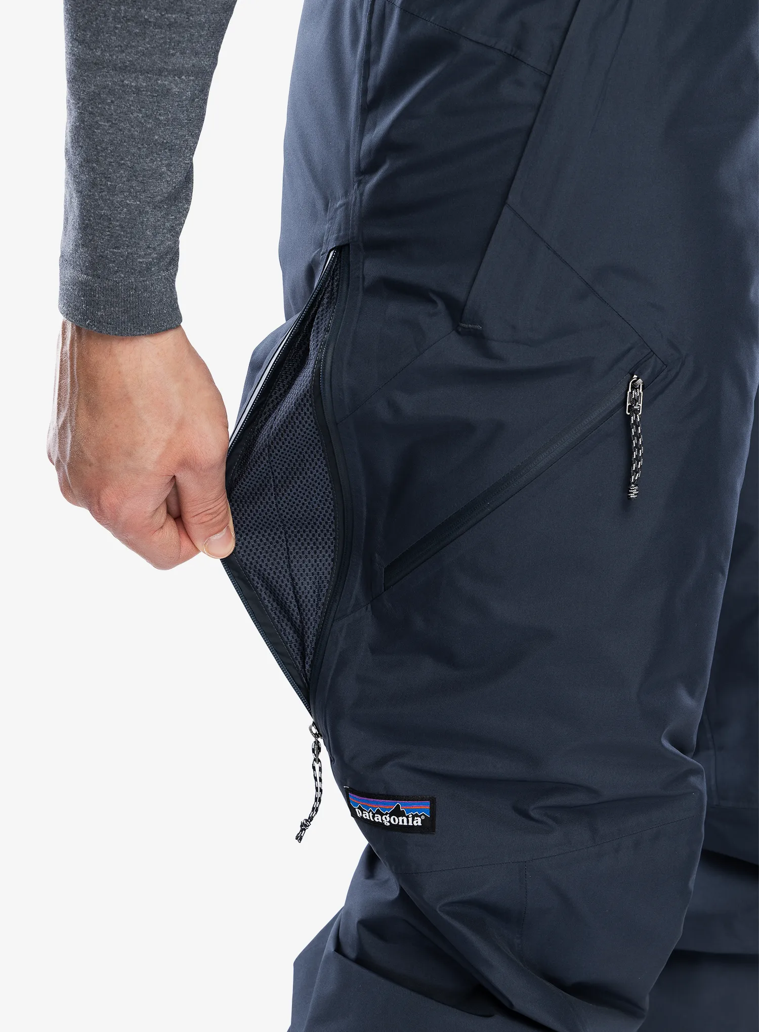 Lyžařské kalhoty Patagonia Insulated Powder Town Pants - smolder blue