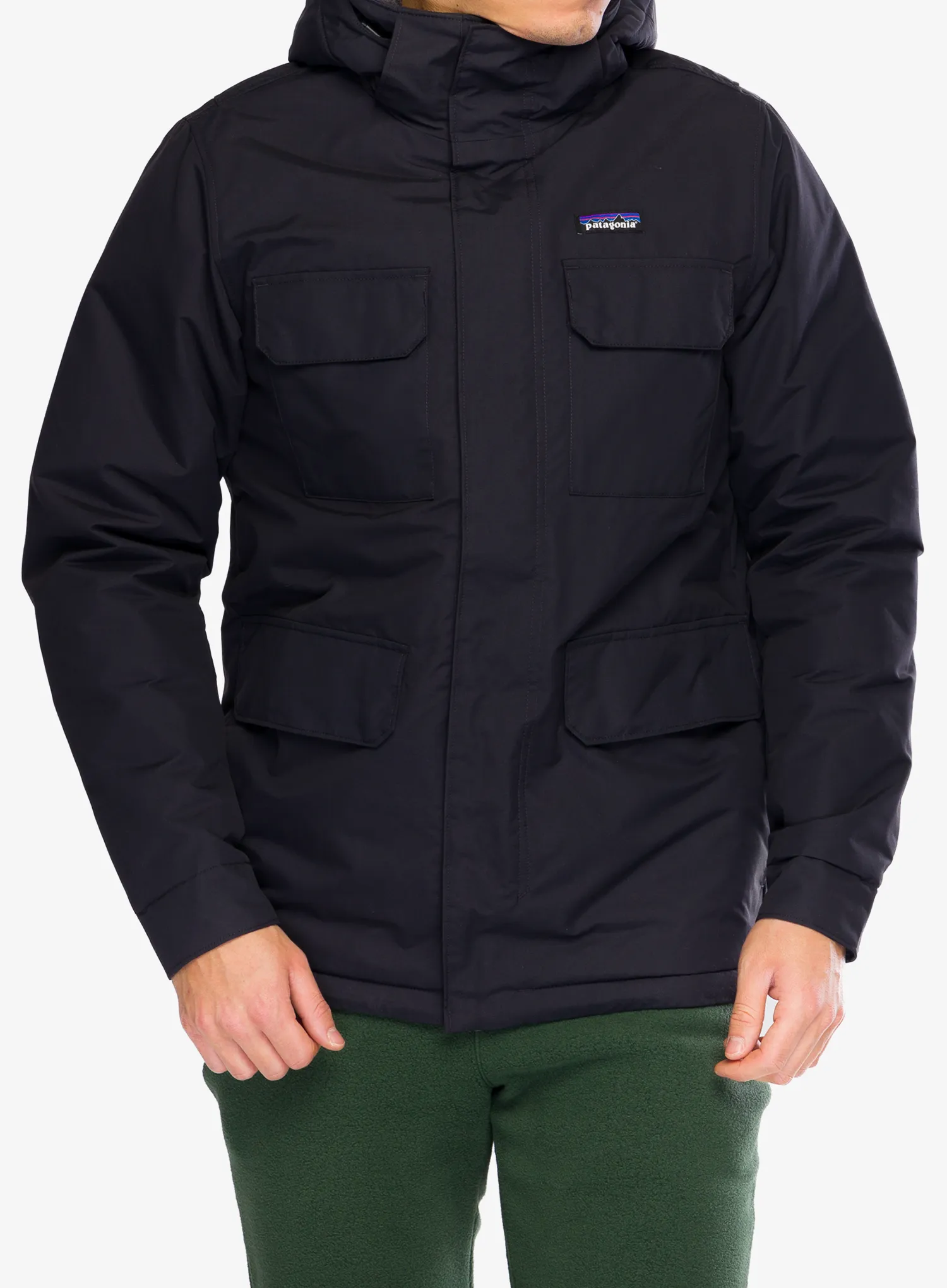 Hybridní bunda Patagonia Isthmus Parka - ink black