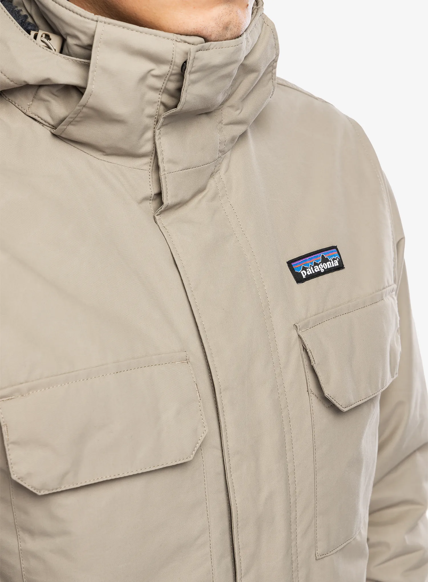 Zateplená bunda Patagonia Isthmus Parka - seabird grey
