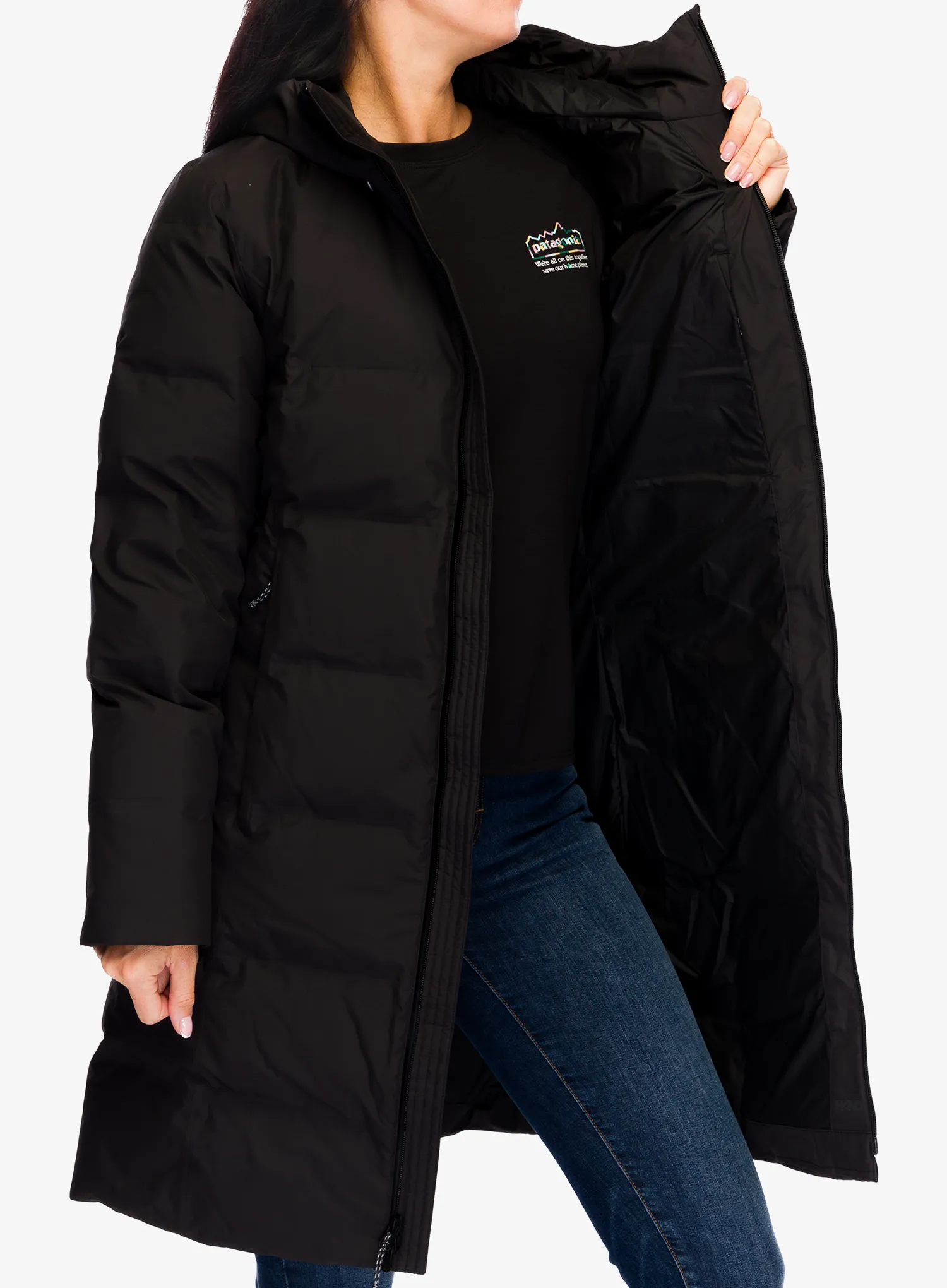 Dámský péřový kabát Patagonia Jackson Glacier Parka - black