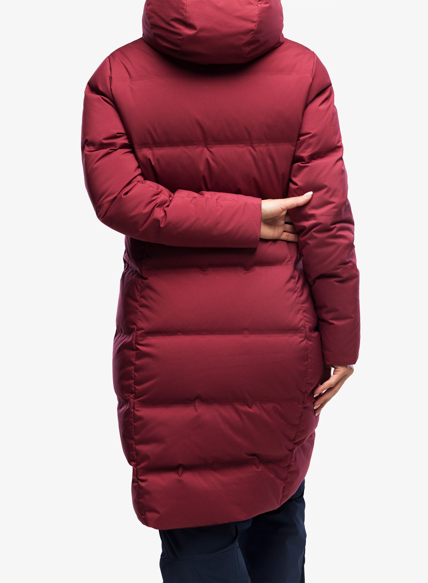 Dámský péřový kabát Patagonia Jackson Glacier Parka - carmine red