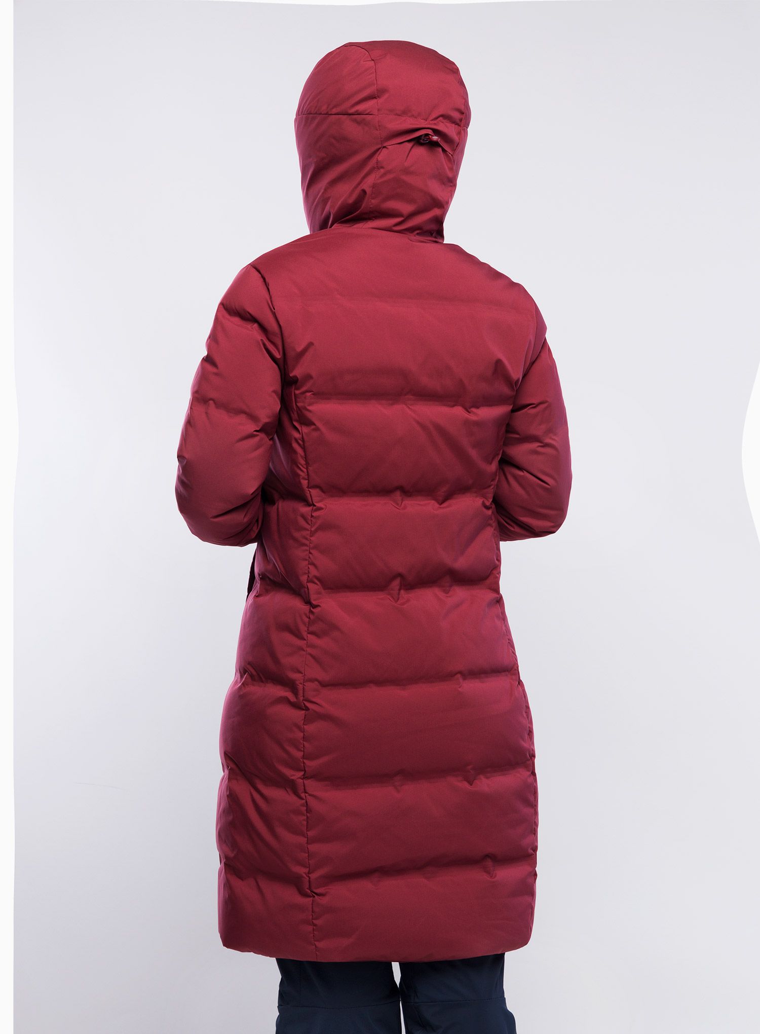Dámský péřový kabát Patagonia Jackson Glacier Parka - carmine red