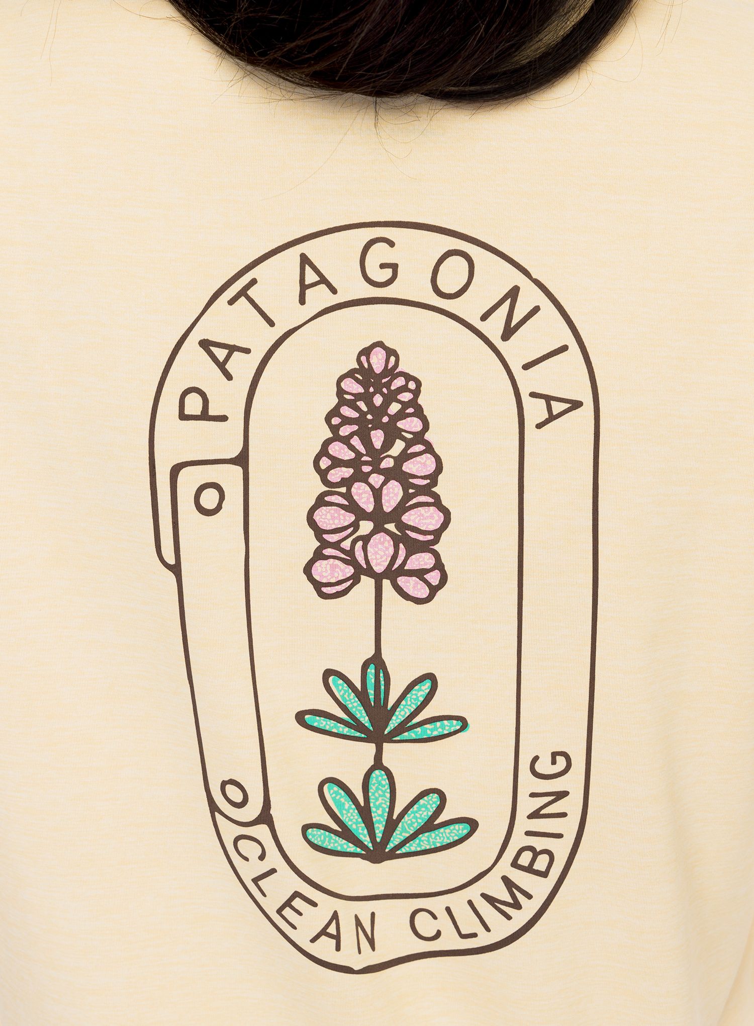 Dámská mikina Patagonia L/S Cap Cool Daily Graphic Shirt Lands - bloom/melon