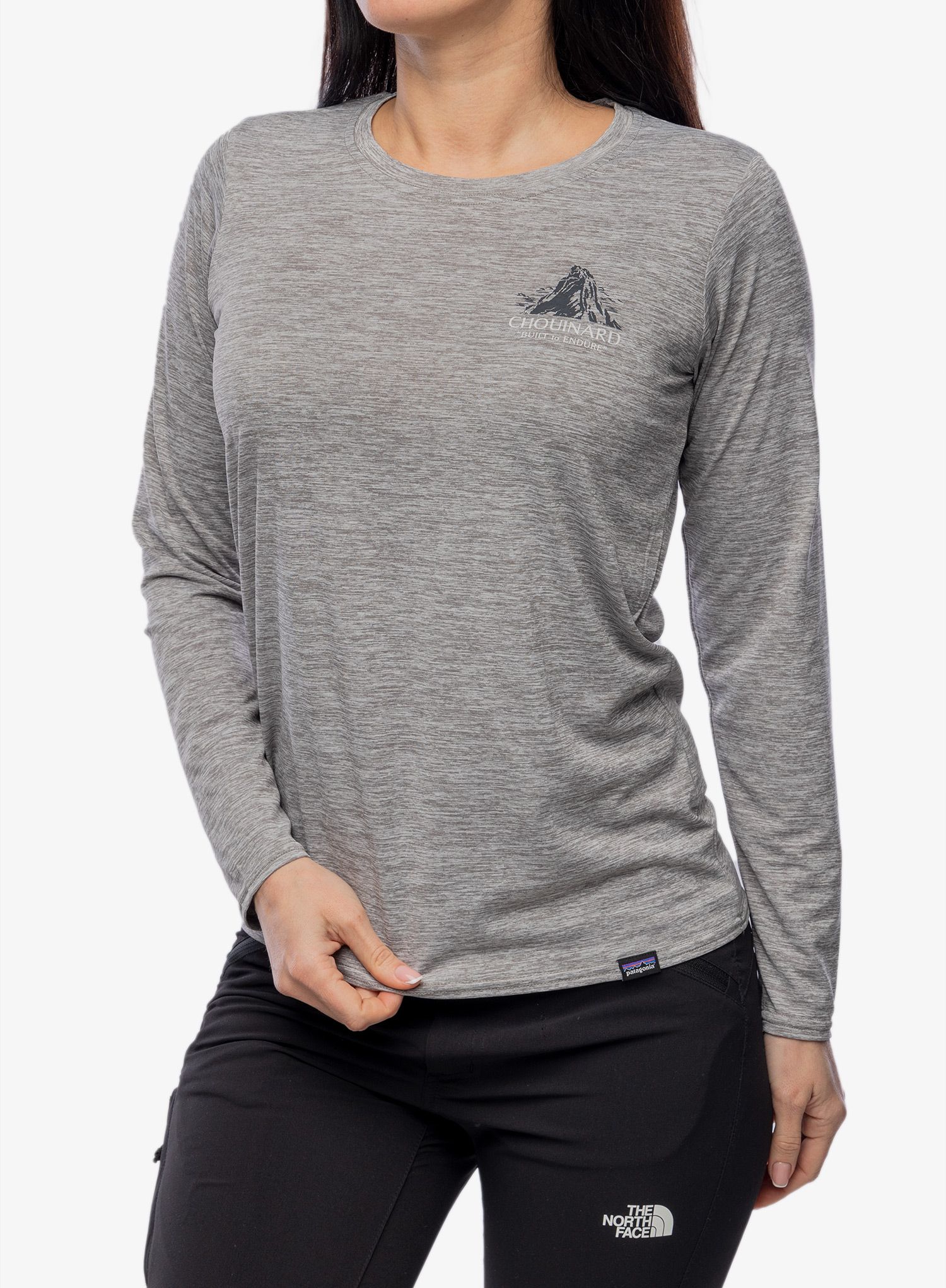 Dámská mikina bez kapuce Patagonia L/S Cap Cool Daily Graphic Shirt Lands - crest/grey