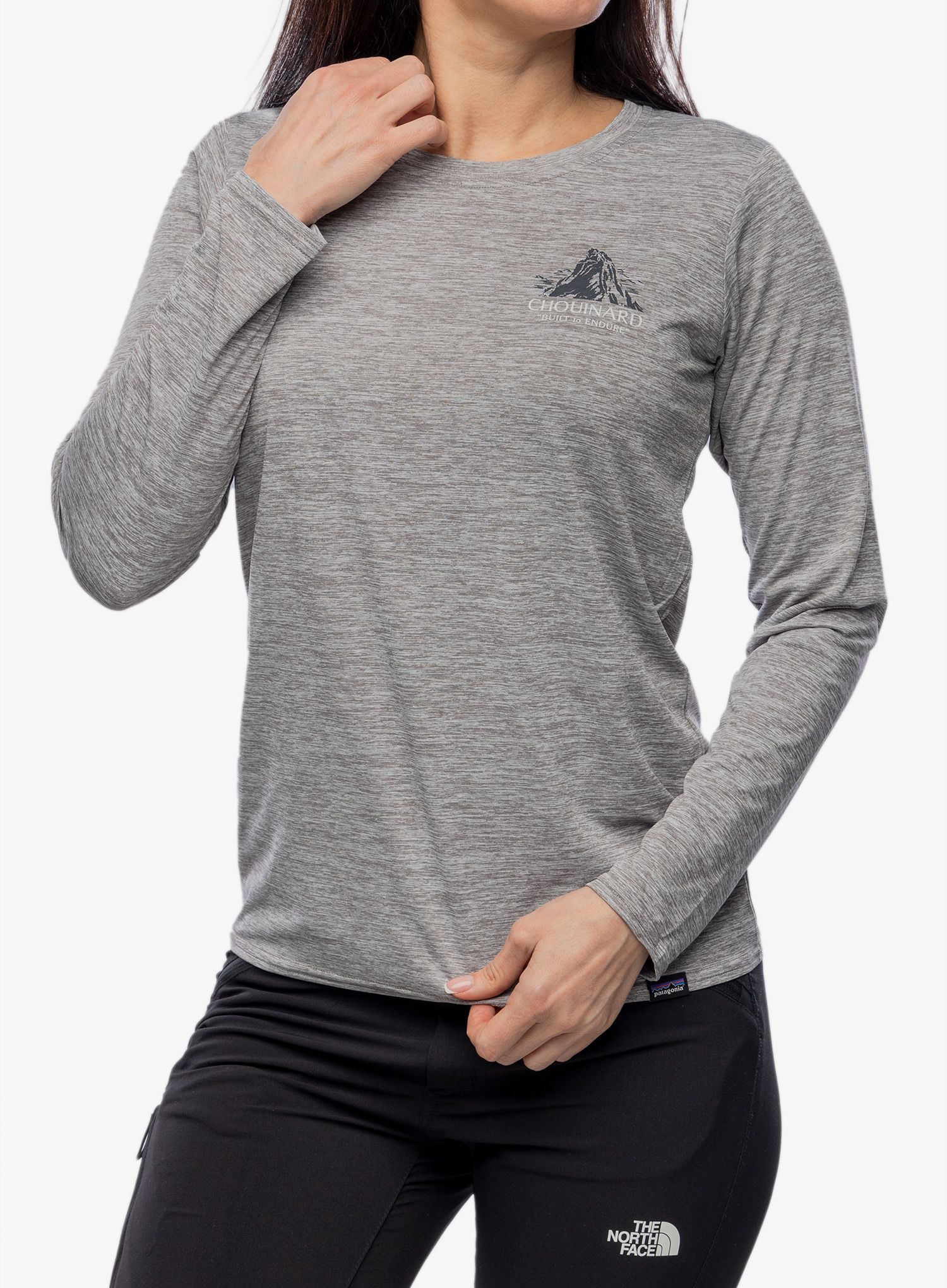 Dámská mikina bez kapuce Patagonia L/S Cap Cool Daily Graphic Shirt Lands - crest/grey