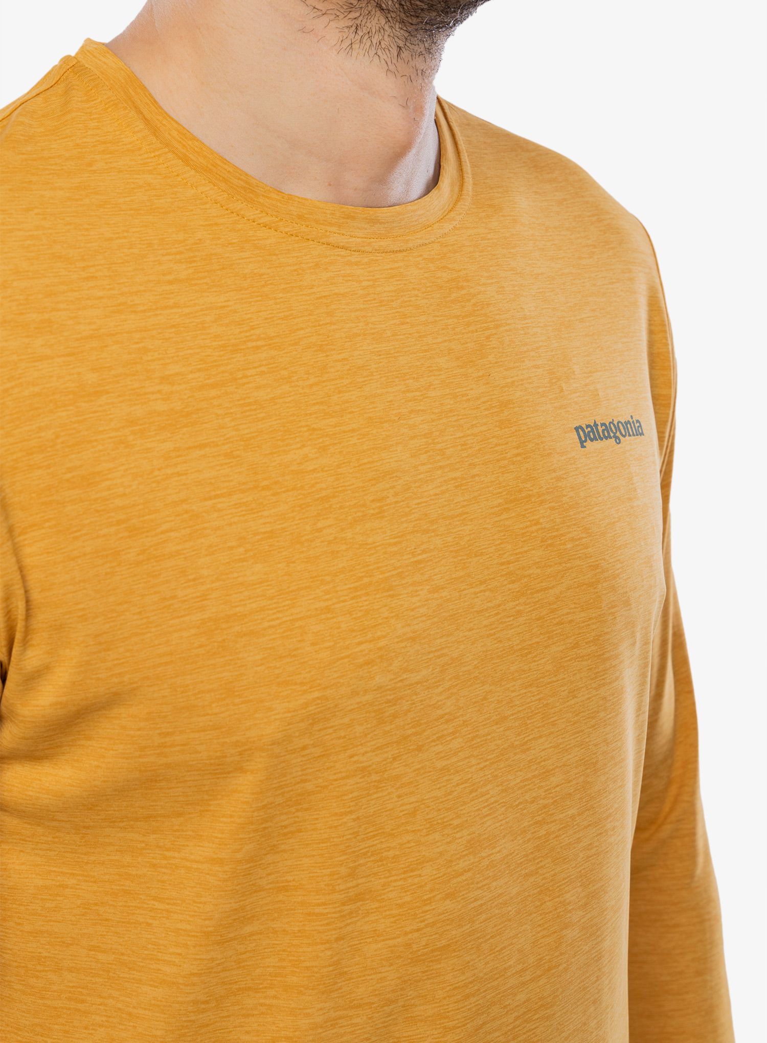 Mikina Patagonia L/S Cap Cool Daily Graphic Shirt Waters - boardshort/gold