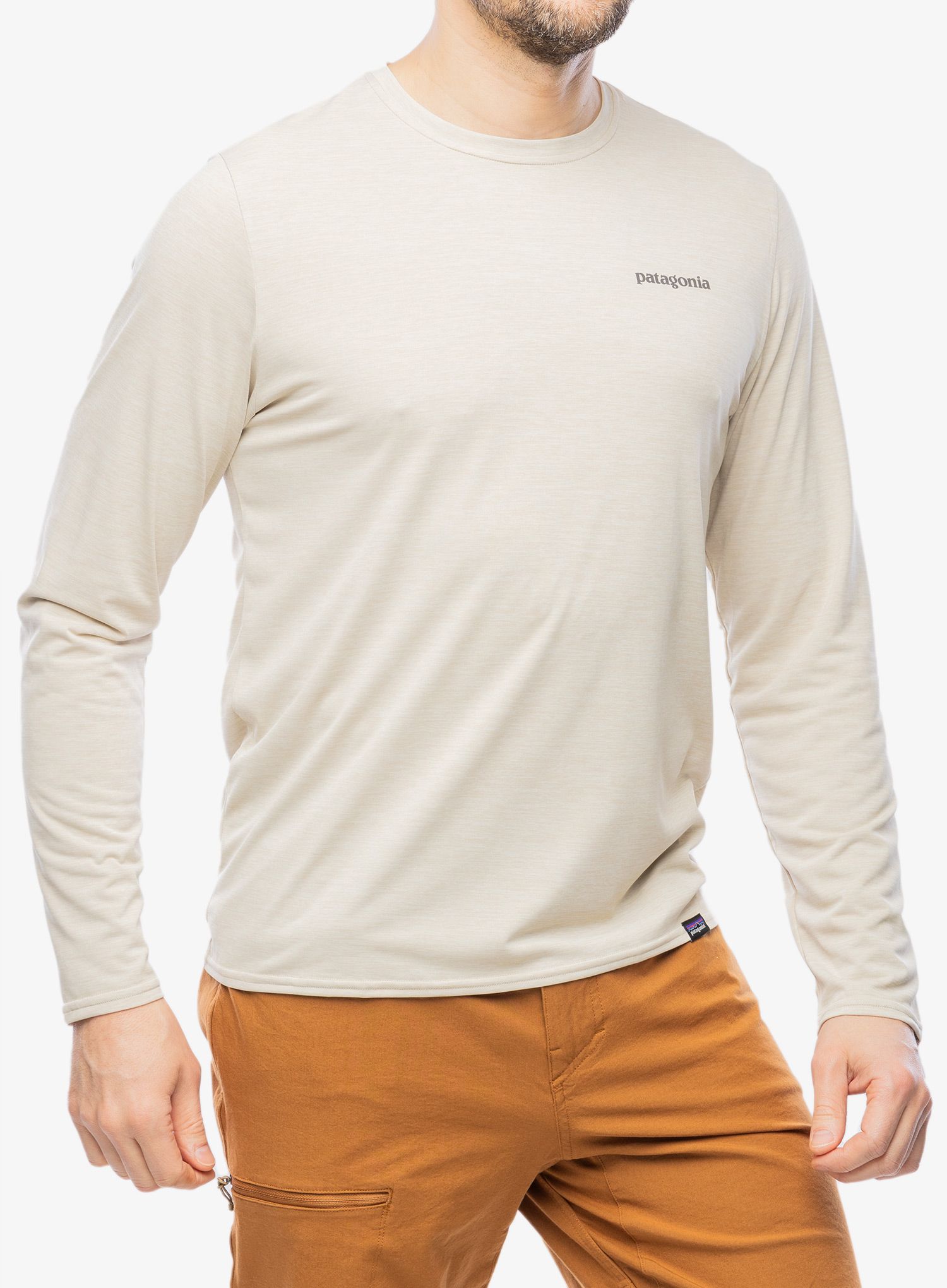Mikina bez kapuce Patagonia L/S Cap Cool Daily Graphic Shirt Waters - fitz roy/pumice