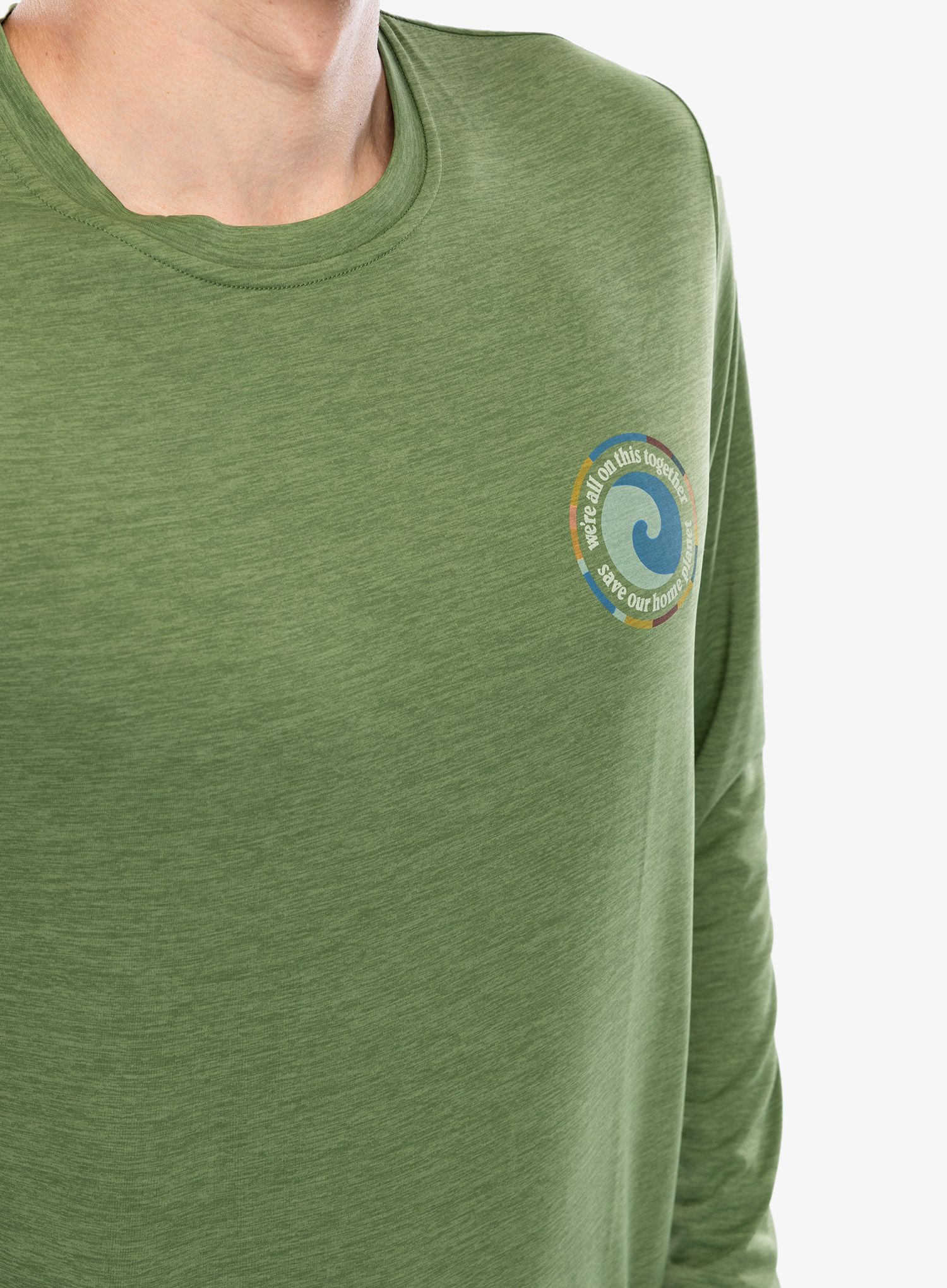 Longsleeve Patagonia L/S Cap Cool Daily Graphic Shirt - unity fitz terrain green x-dye