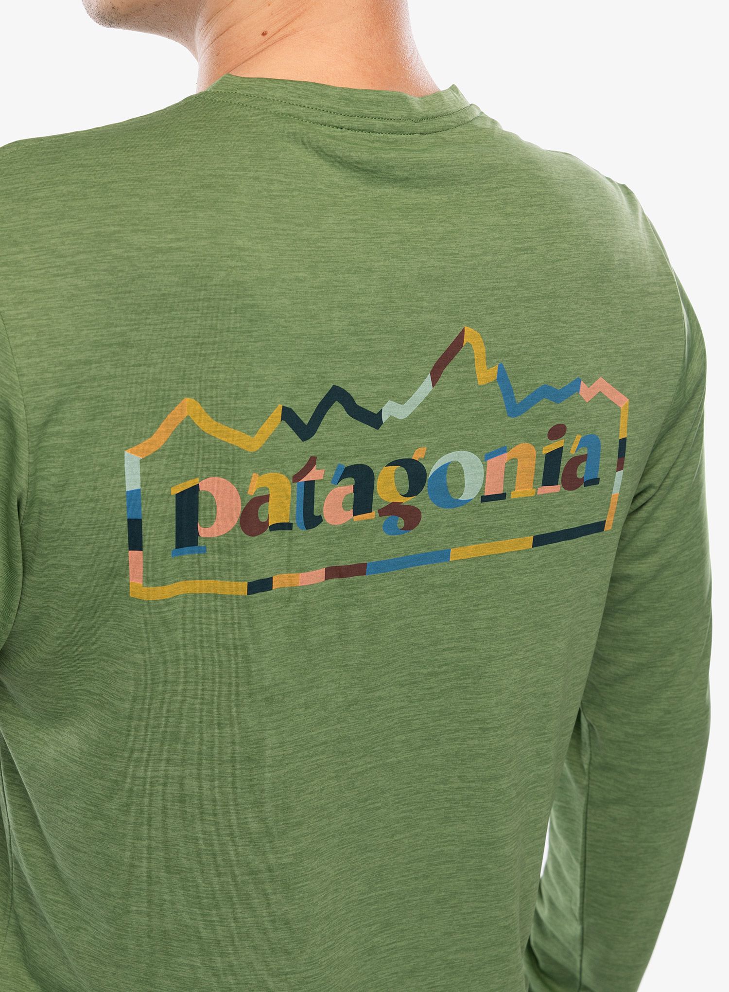 Longsleeve Patagonia L/S Cap Cool Daily Graphic Shirt - unity fitz terrain green x-dye
