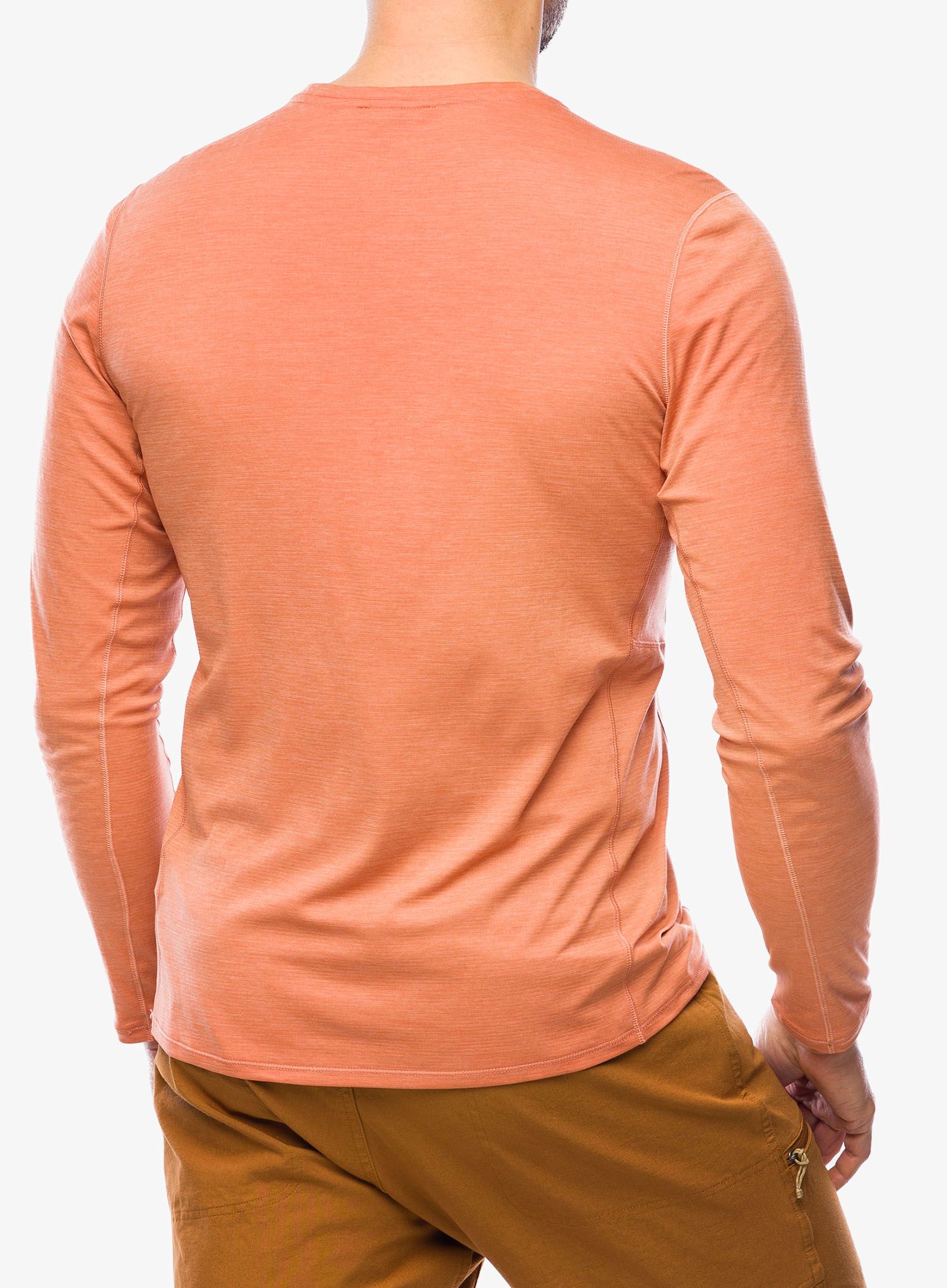 Mikina bez kapuce Patagonia L/S Cap Cool Lightweight Shirt - clay/sienna clay
