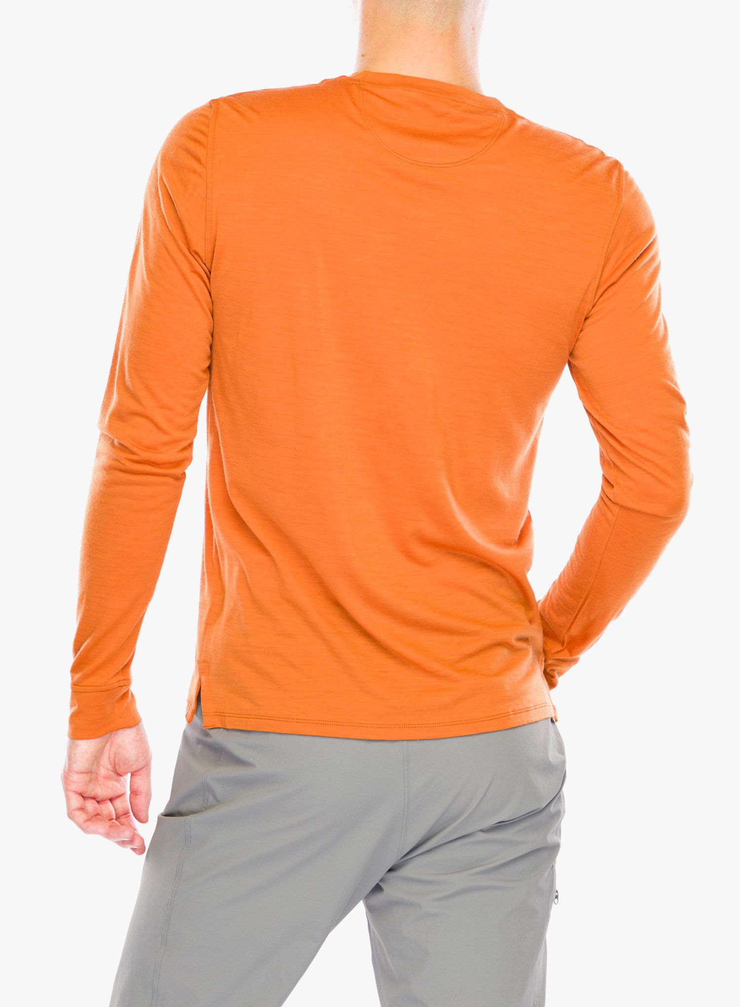 Longsleeve Patagonia L/S Cap Cool Merino Graphic Shirt - fitz roy strata redtail rust