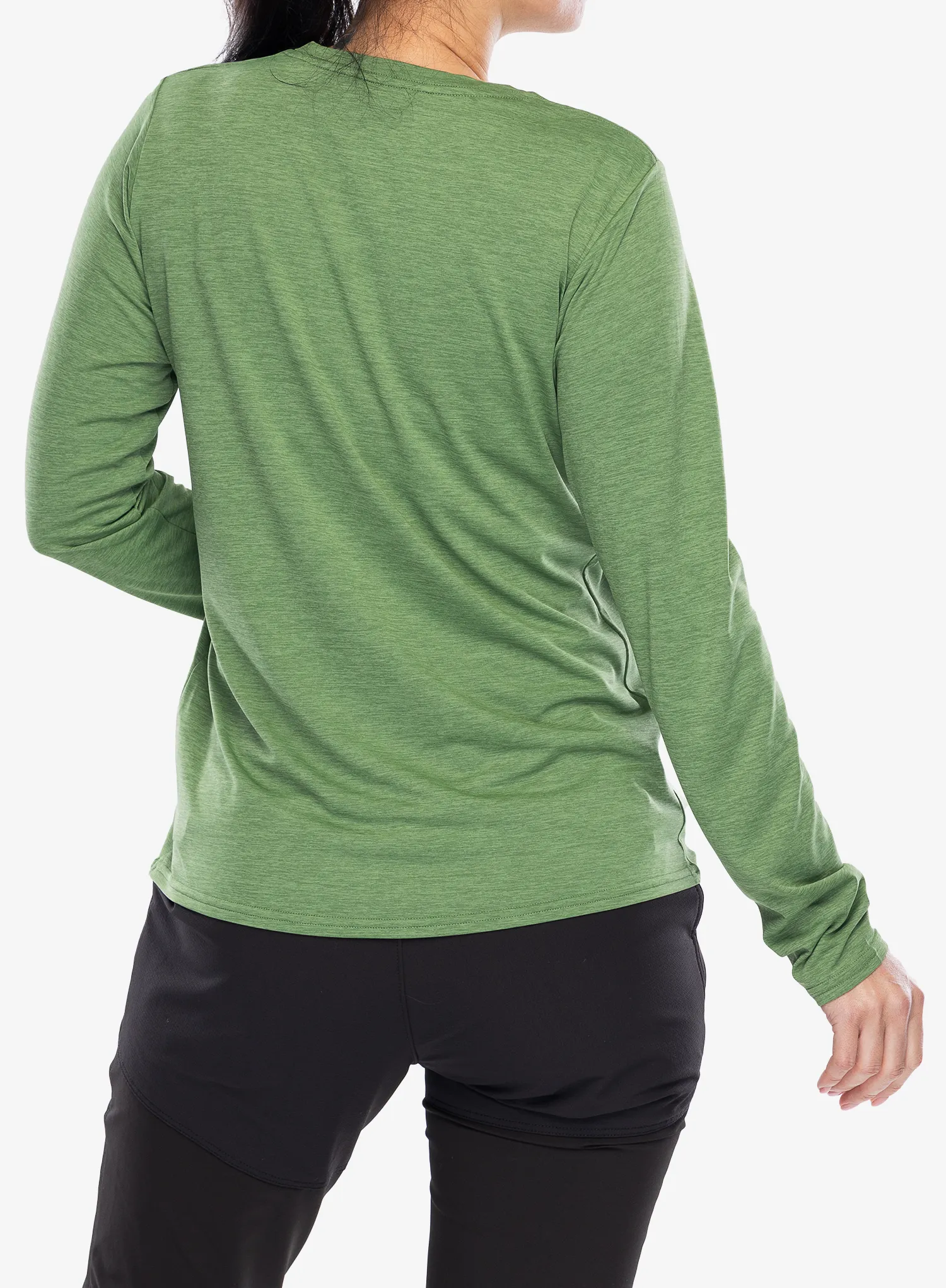 Dámská mikina Patagonia L/S Capilene Cool Daily Graphic Shirt - 73 text logo nouveau green