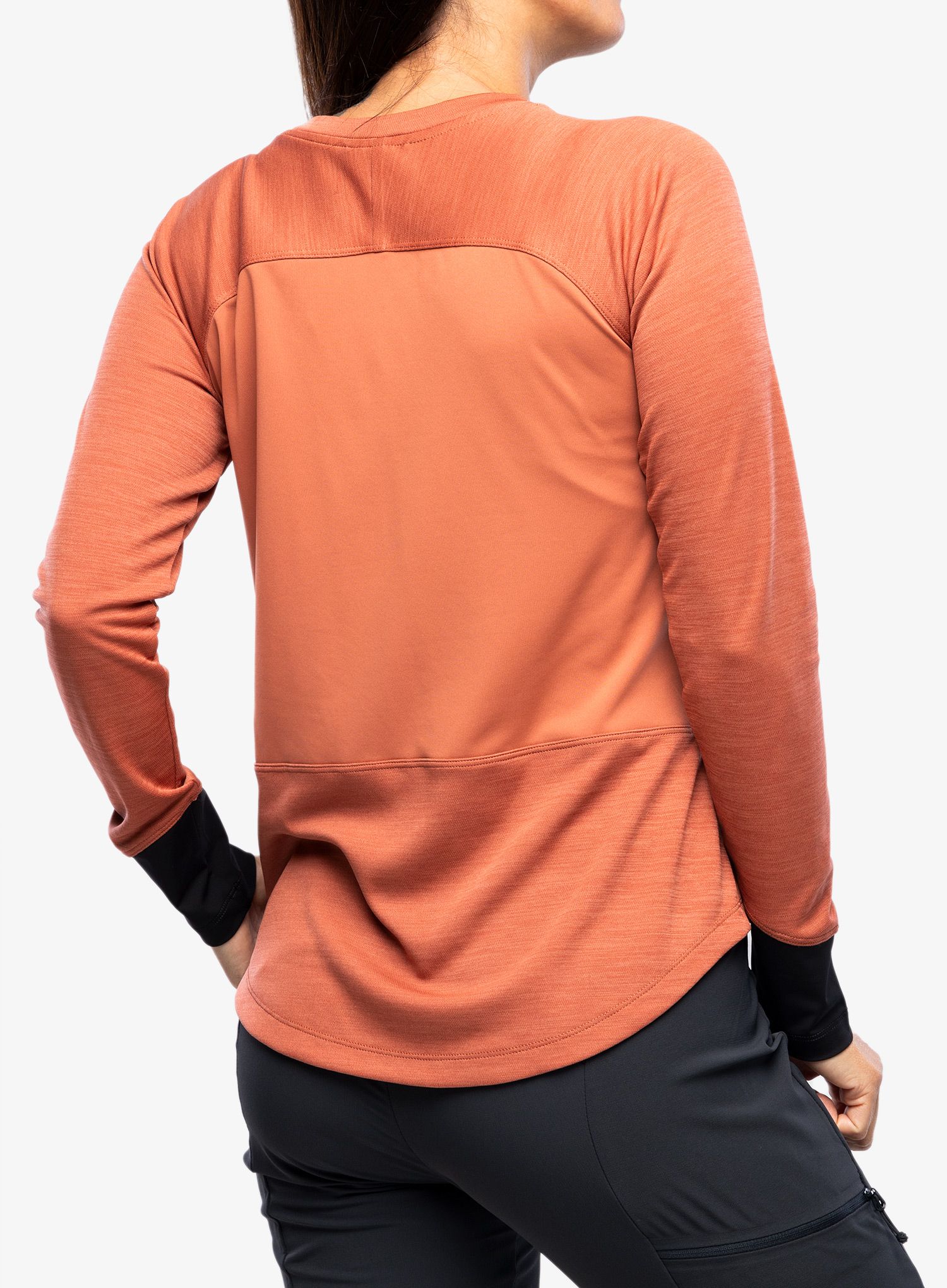 Cyklistická mikina dámská Patagonia L/S Dirt Craft Jersey - burl red