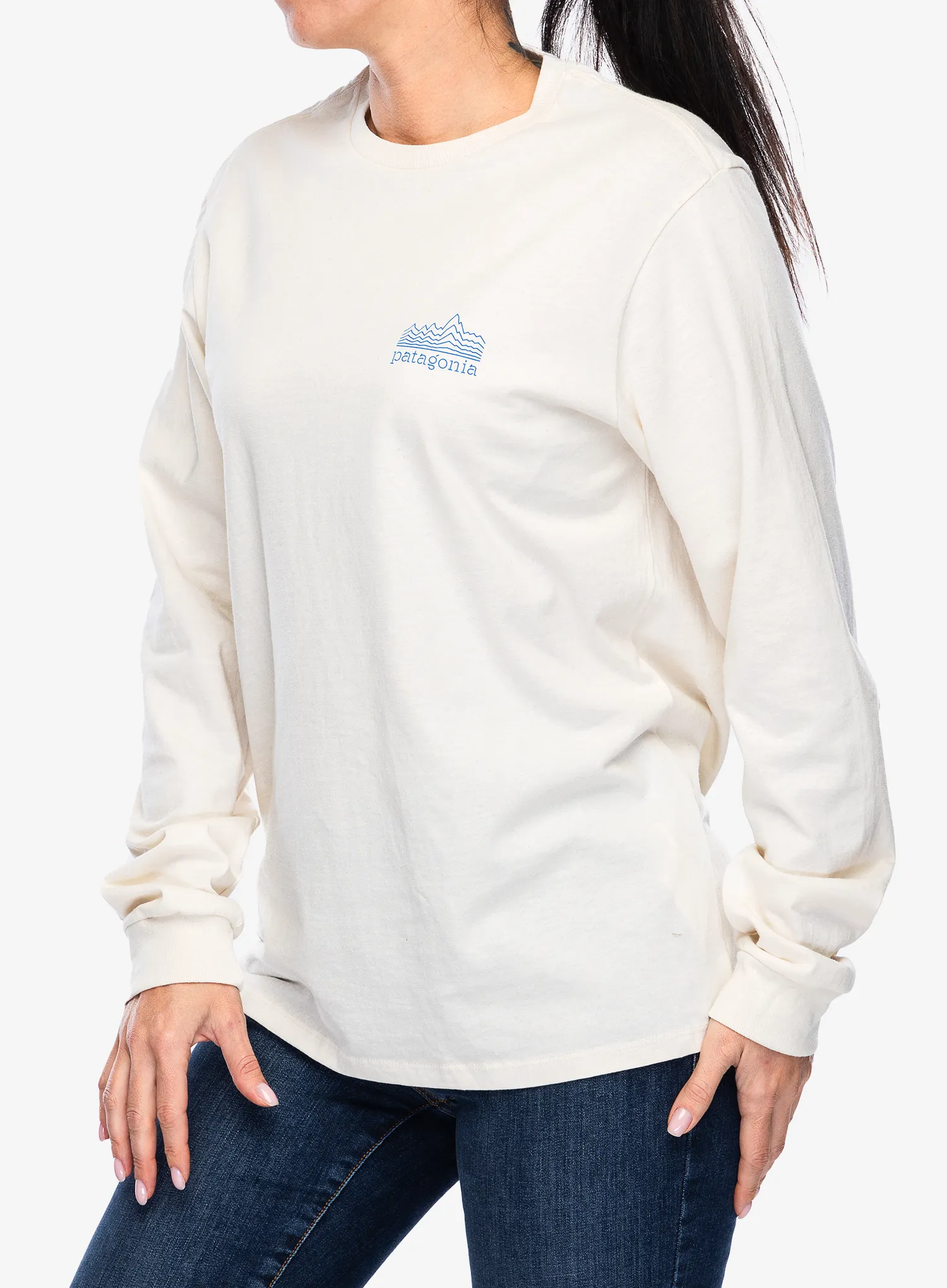 Longsleeve Patagonia L/S Strataspire Responsibili-Tee - birch white