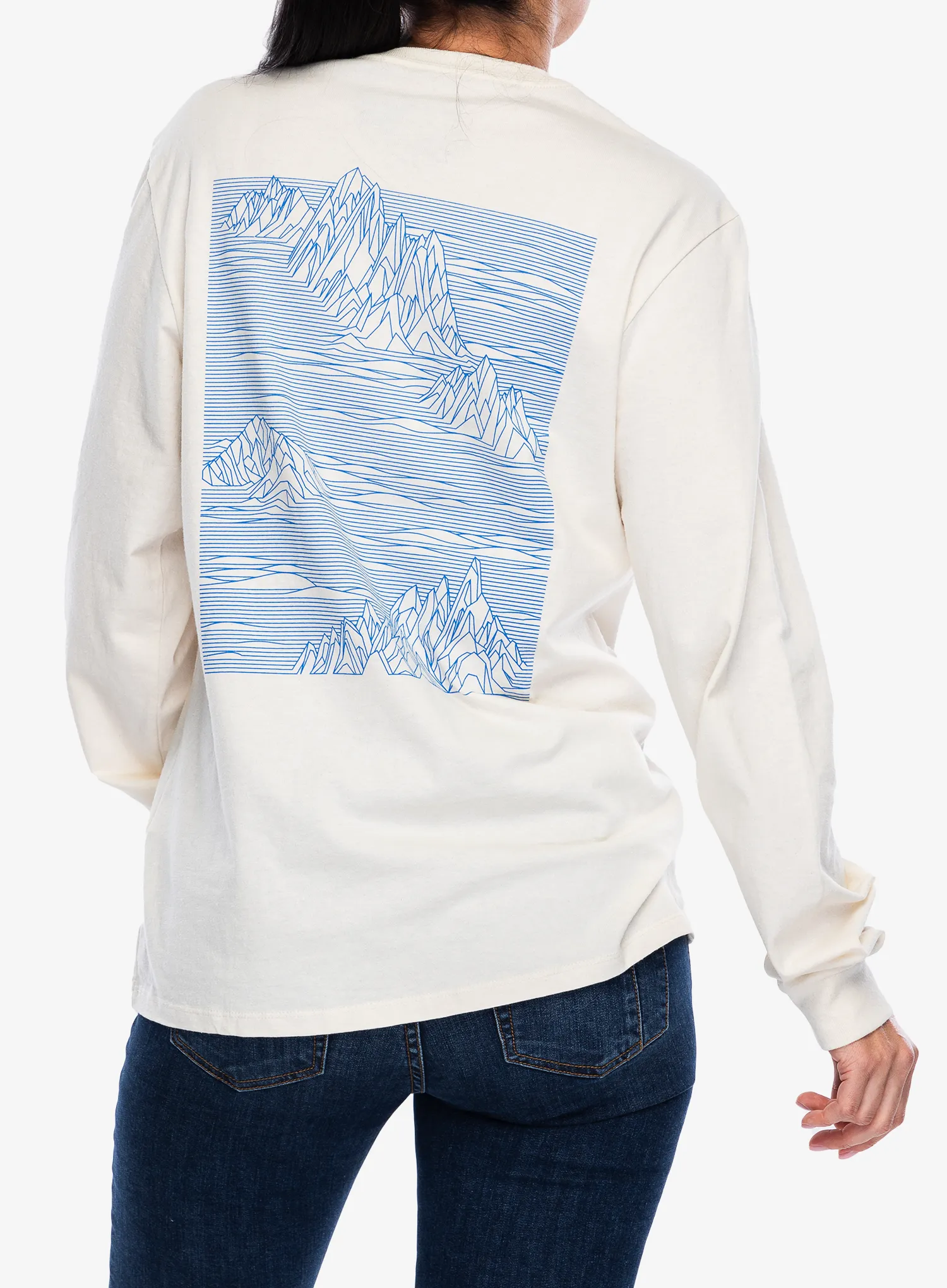 Longsleeve Patagonia L/S Strataspire Responsibili-Tee - birch white
